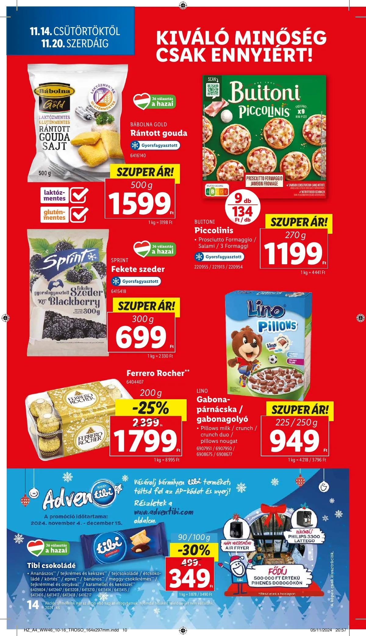 Lidl akciós újság 11.14–11.20 – 14. oldal