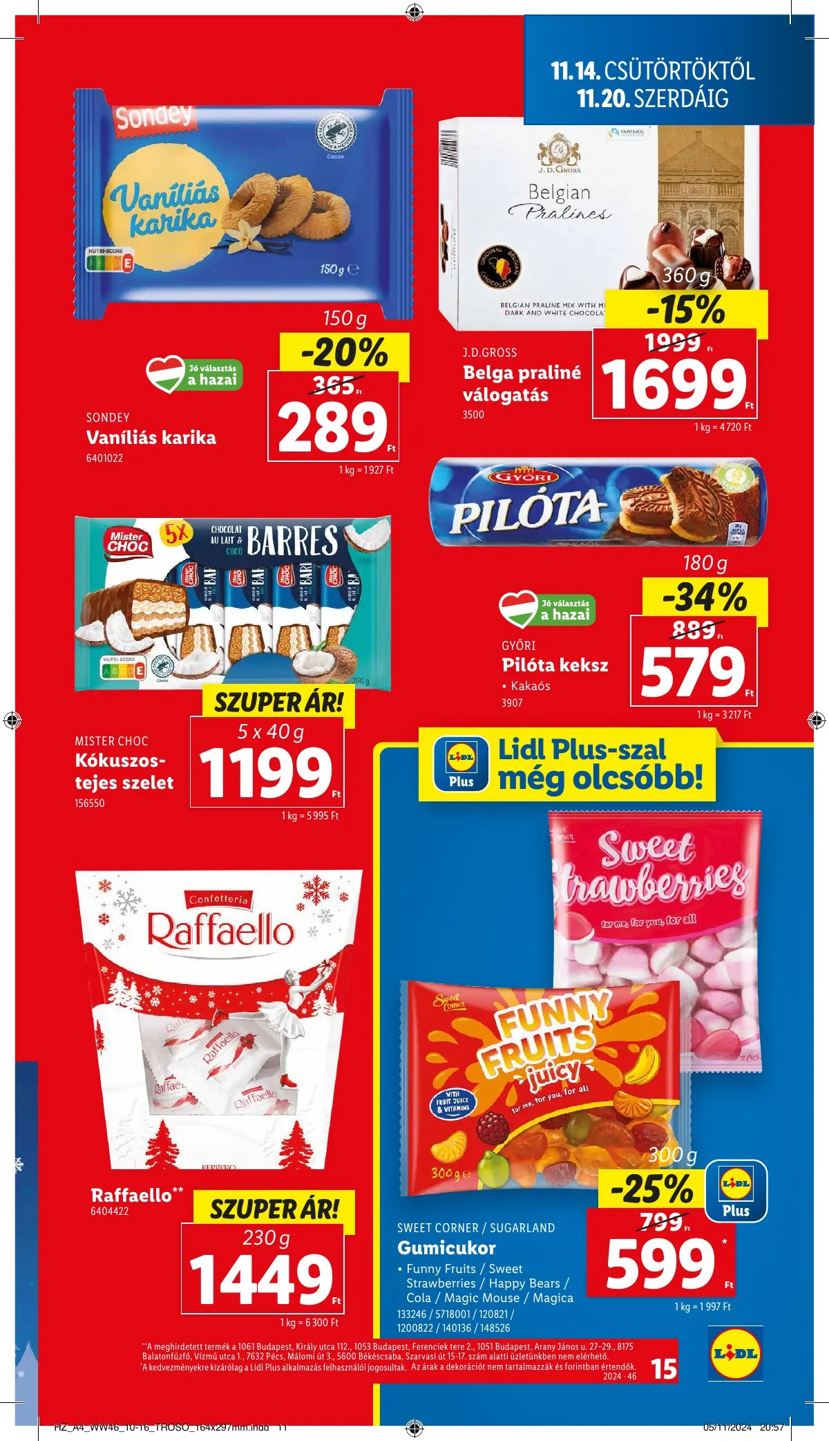 Lidl akciós újság 11.14–11.20 – 15. oldal