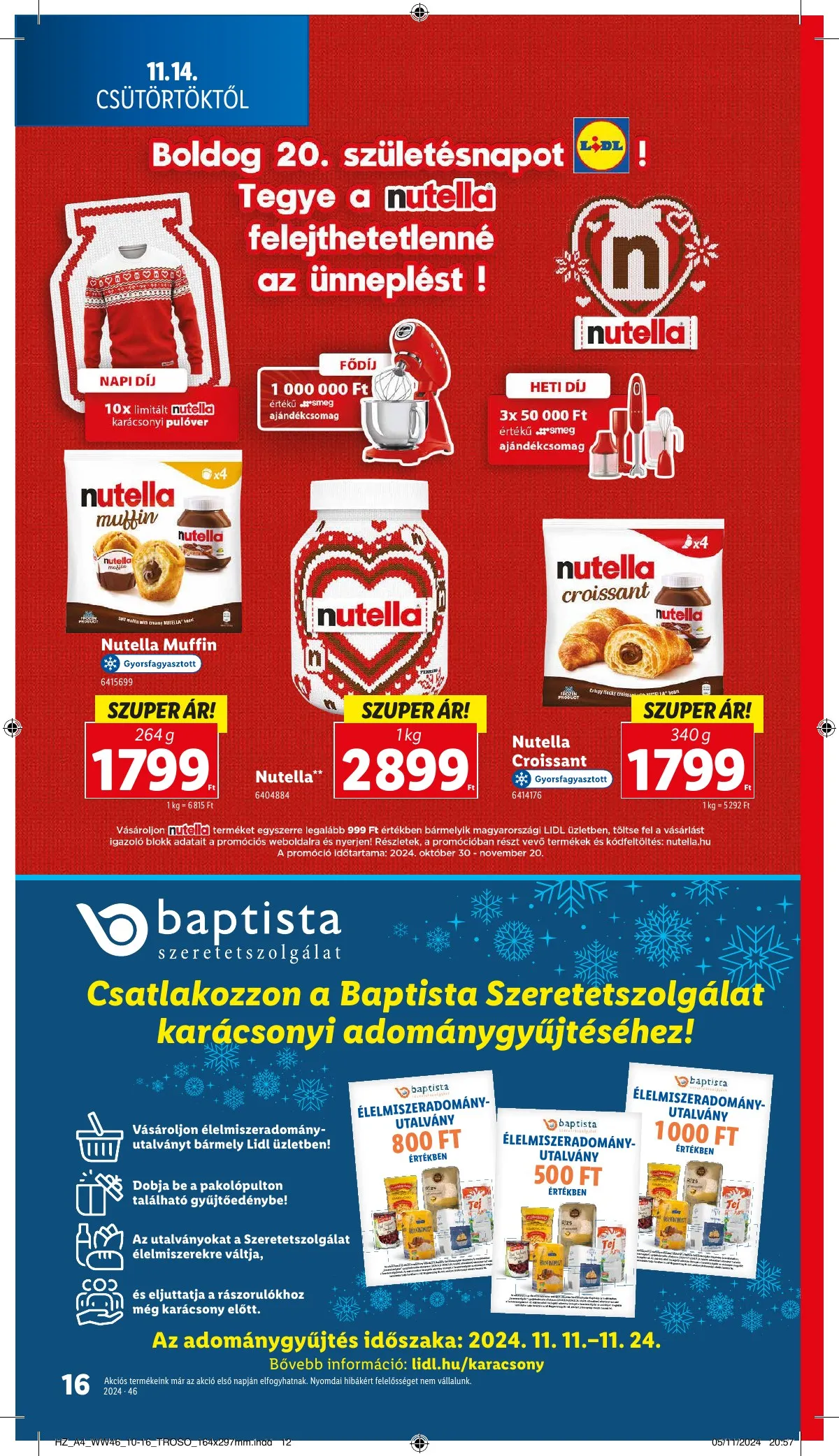 Lidl akciós újság 11.14–11.20 – 16. oldal