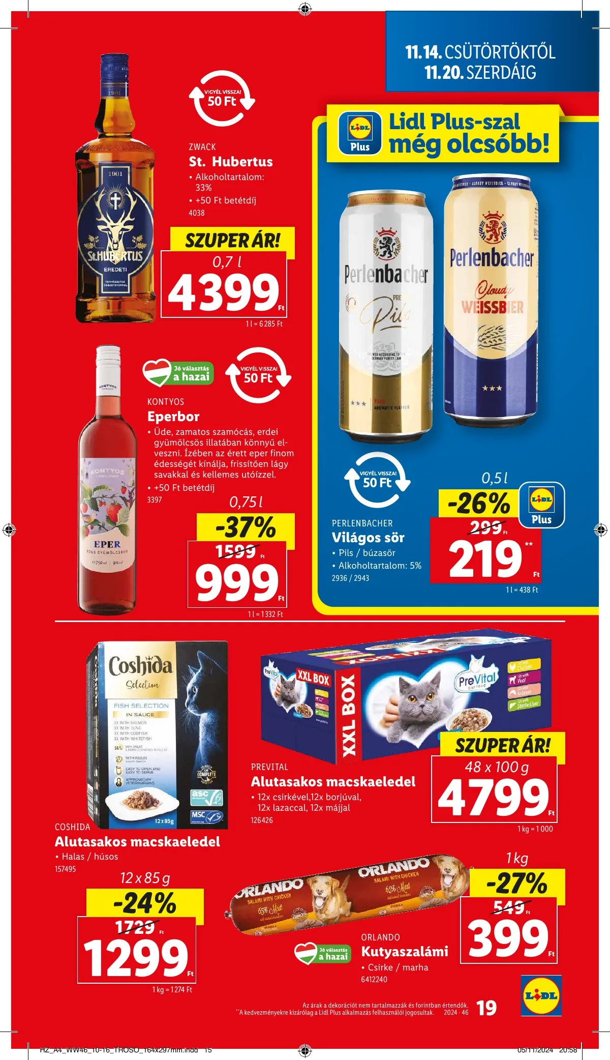 Lidl akciós újság 11.14–11.20 – 19. oldal