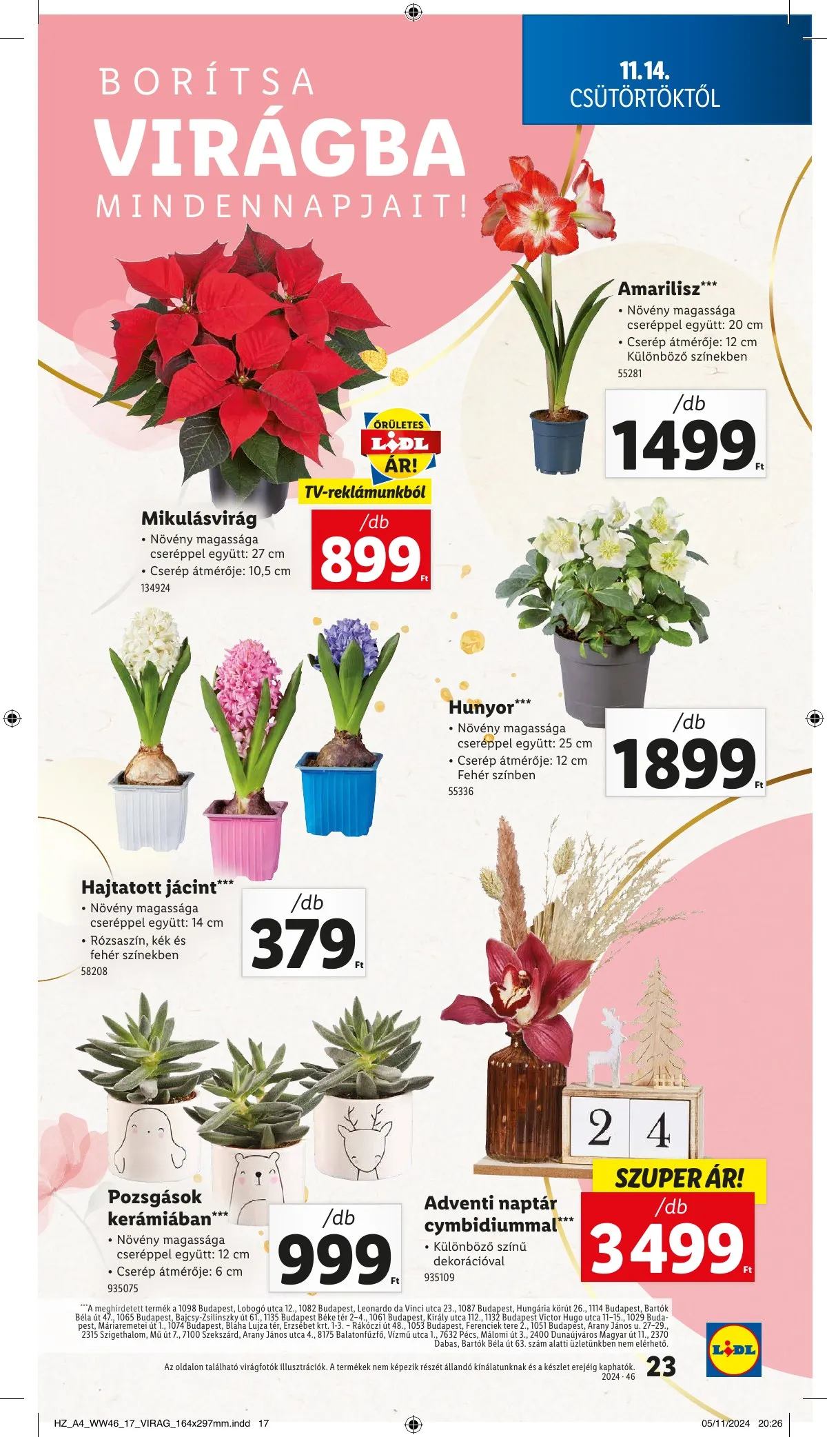 Lidl akciós újság 11.14–11.20 – 23. oldal
