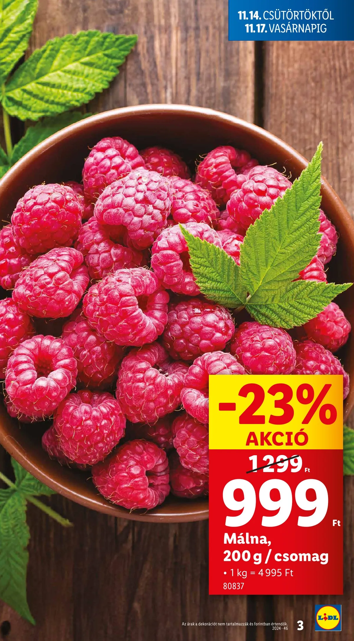 Lidl akciós újság 11.14–11.20 – 3. oldal