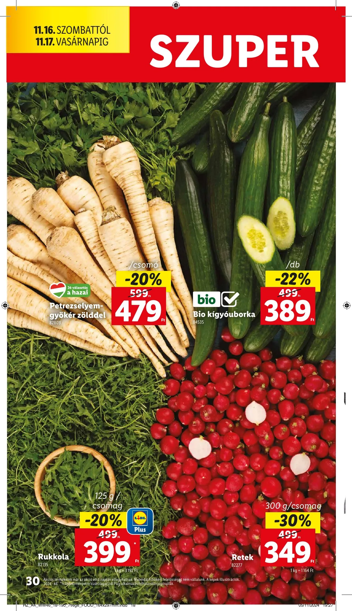 Lidl akciós újság 11.14–11.20 – 30. oldal