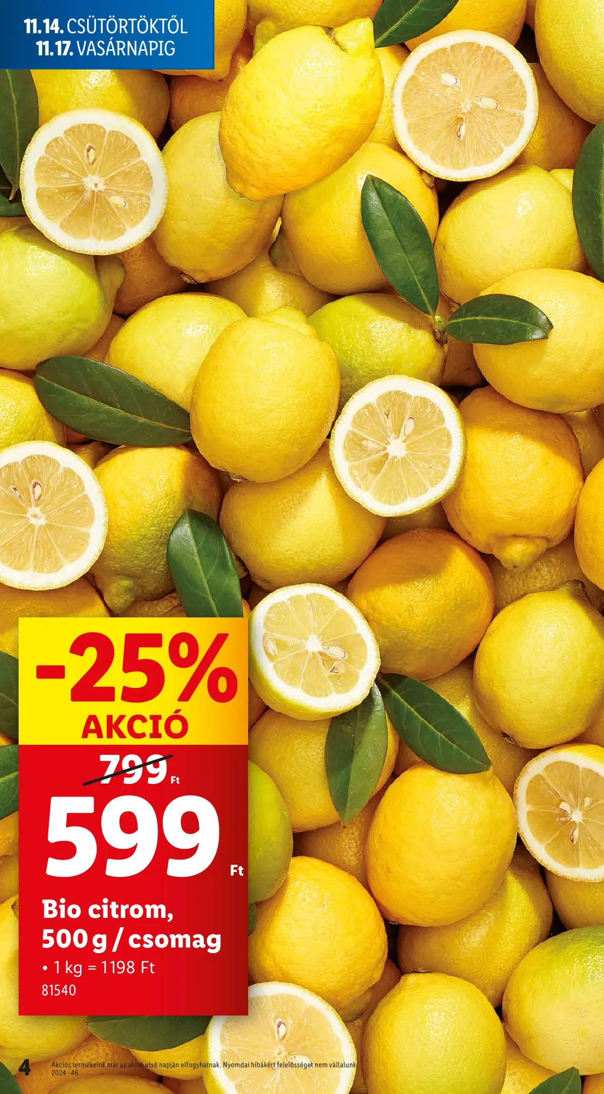 Lidl akciós újság 11.14–11.20 – 4. oldal