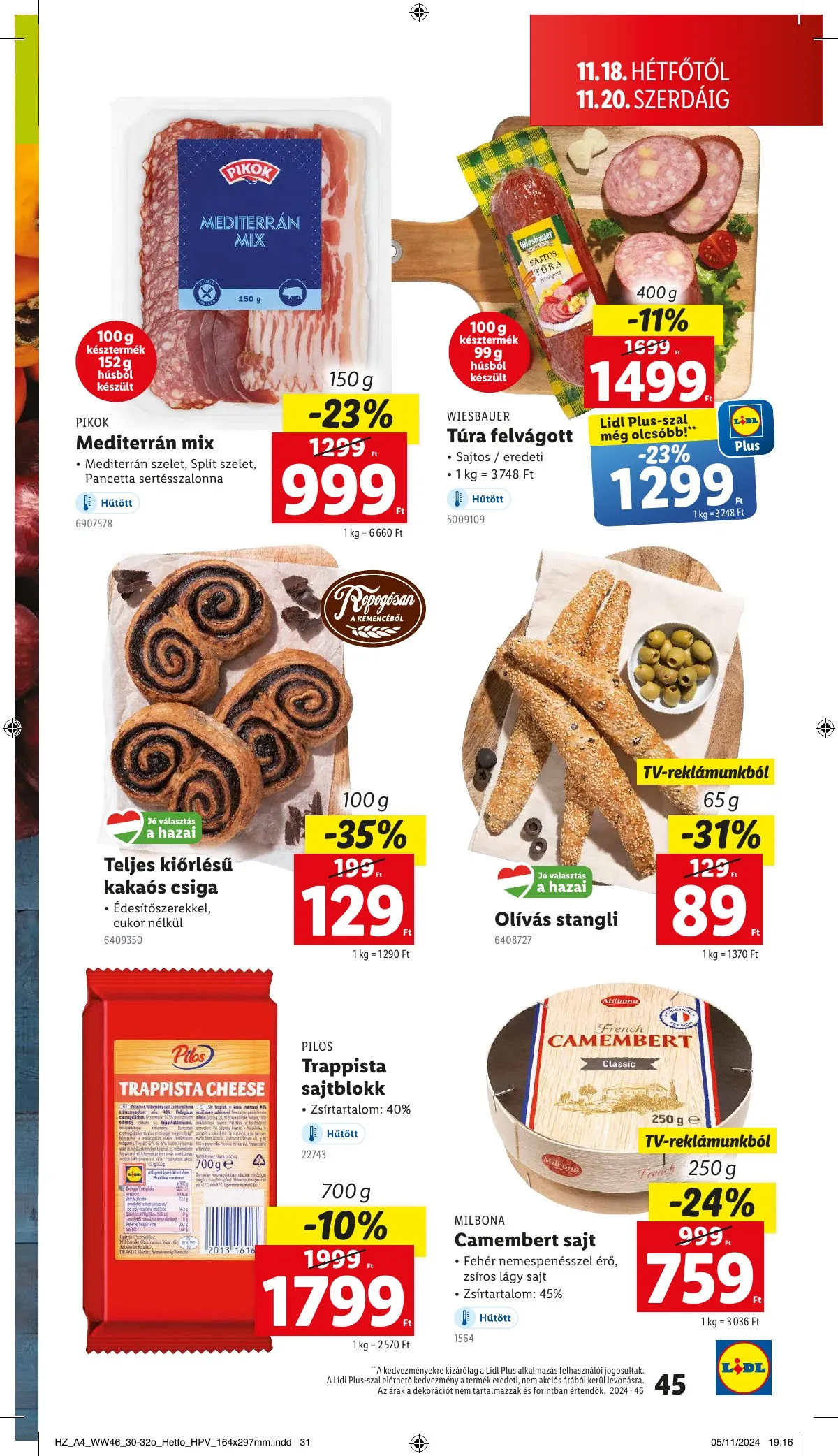 Lidl akciós újság 11.14–11.20 – 45. oldal
