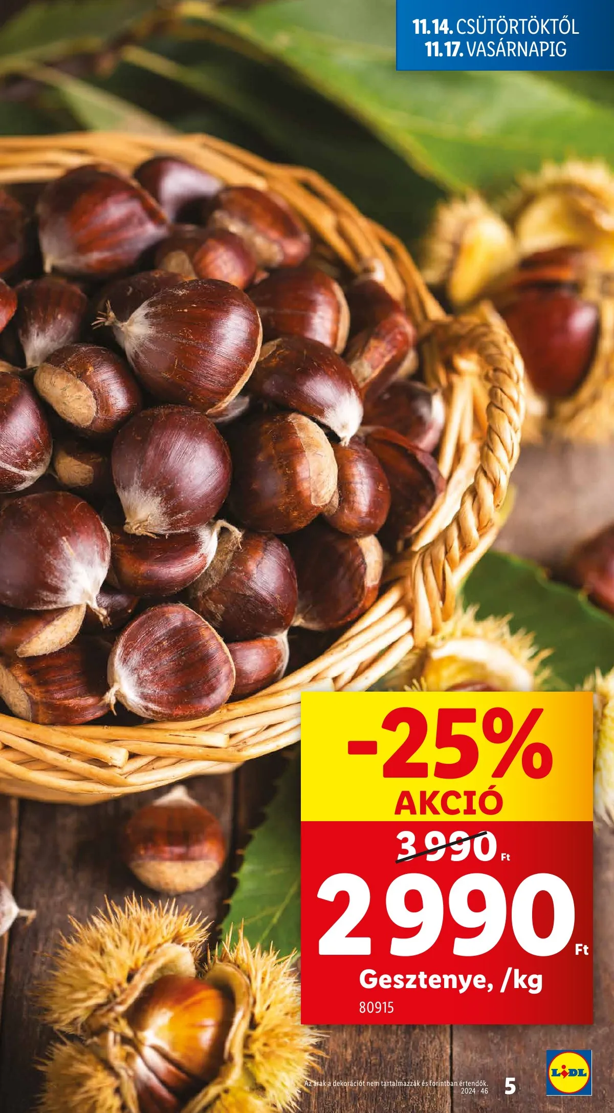 Lidl akciós újság 11.14–11.20 – 5. oldal