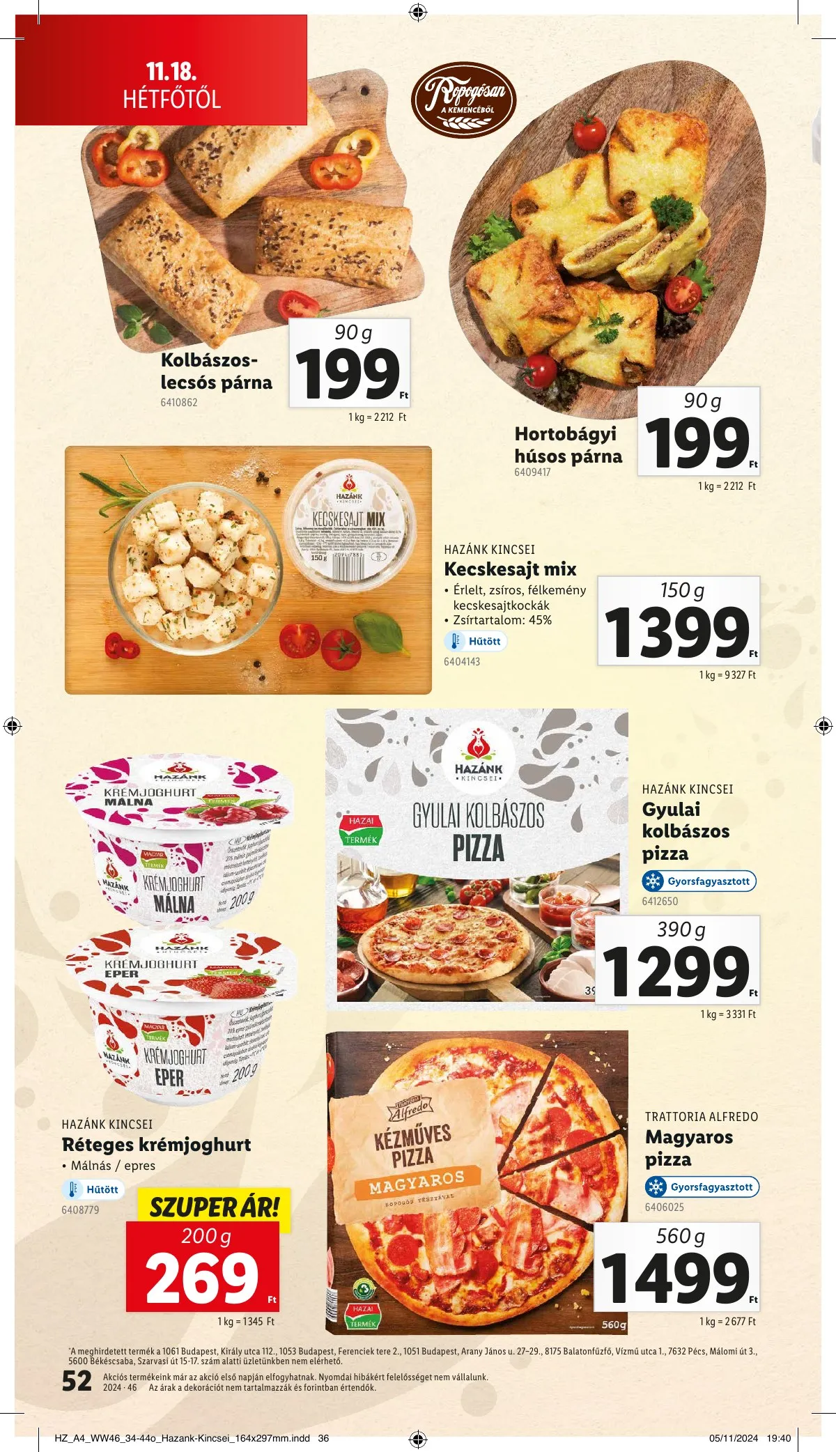 Lidl akciós újság 11.14–11.20 – 52. oldal