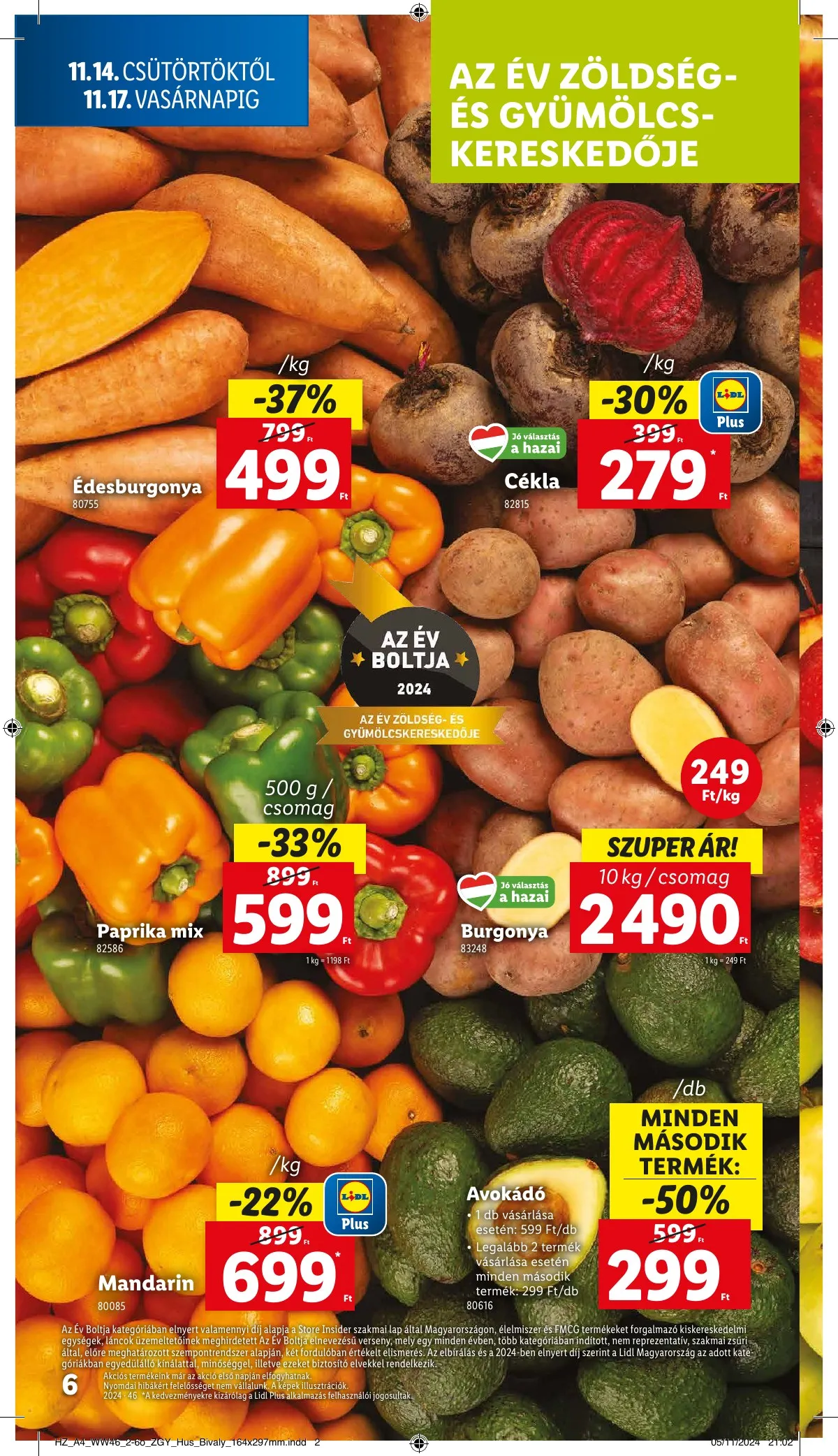Lidl akciós újság 11.14–11.20 – 6. oldal