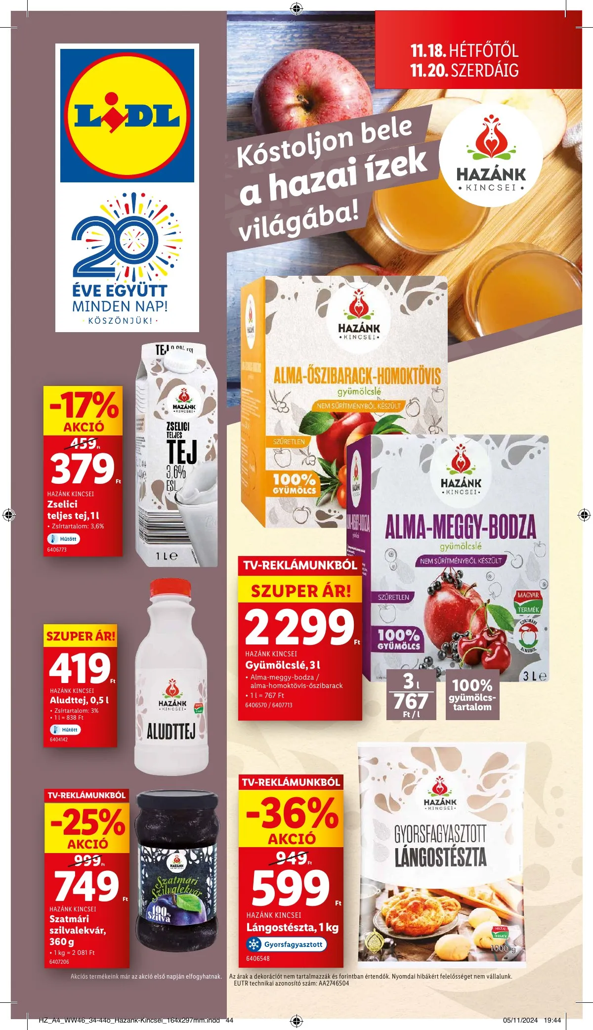 Lidl akciós újság 11.14–11.20 – 60. oldal