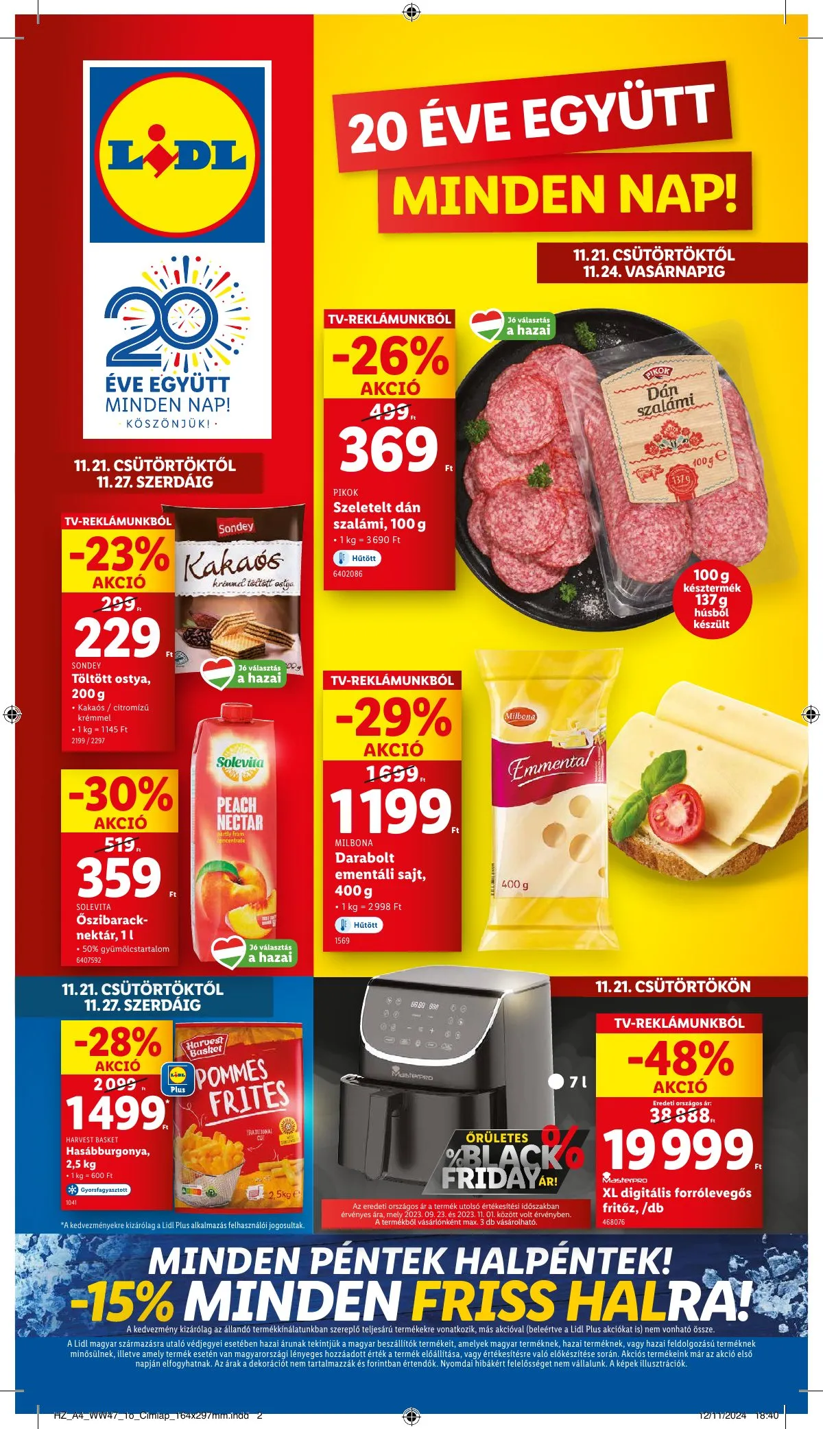 Lidl akciós újság 11.21–11.27