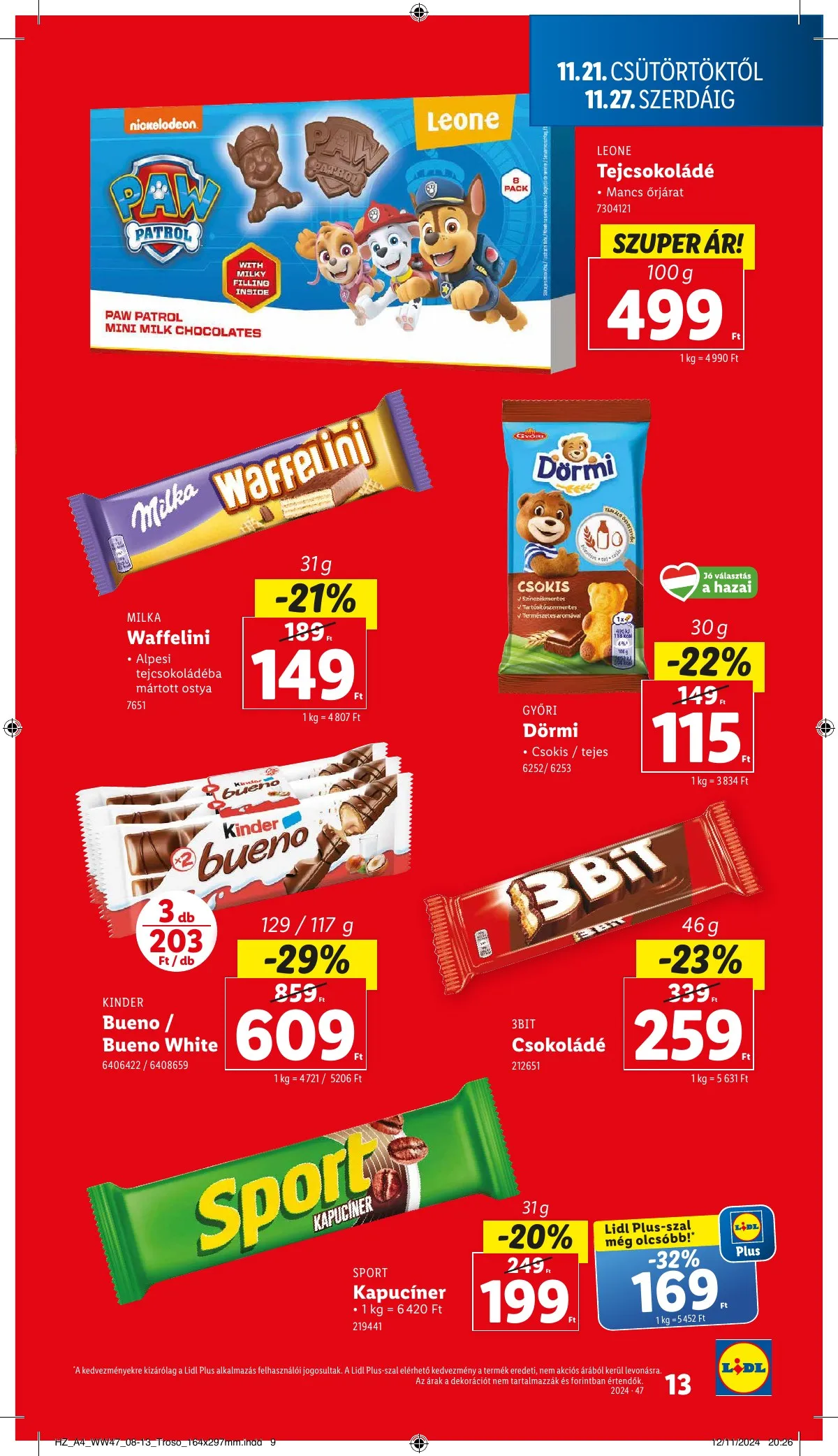 Lidl akciós újság 11.21–11.27 – 13. oldal