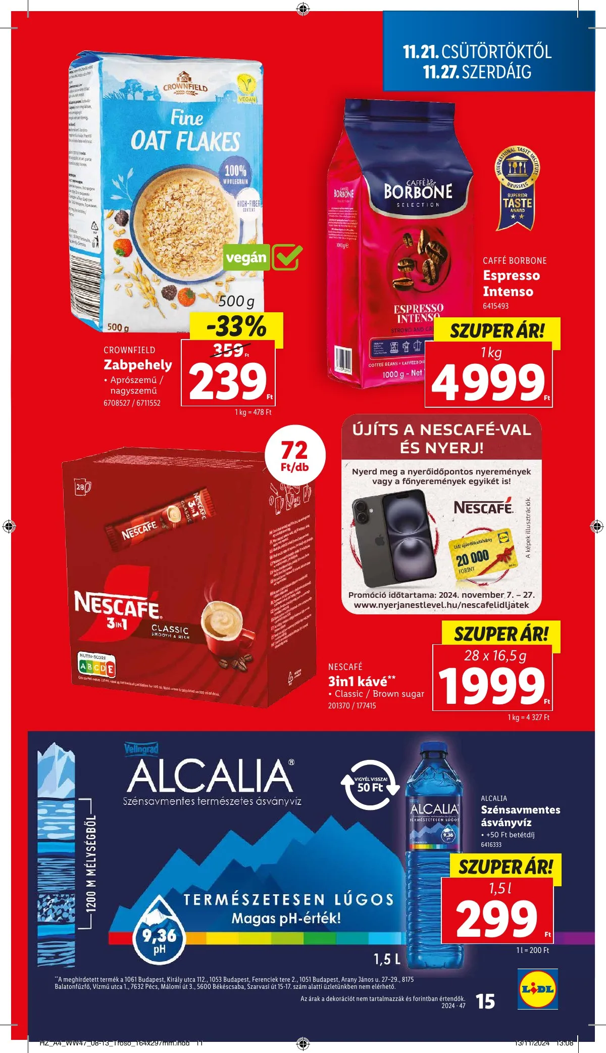 Lidl akciós újság 11.21–11.27 – 15. oldal