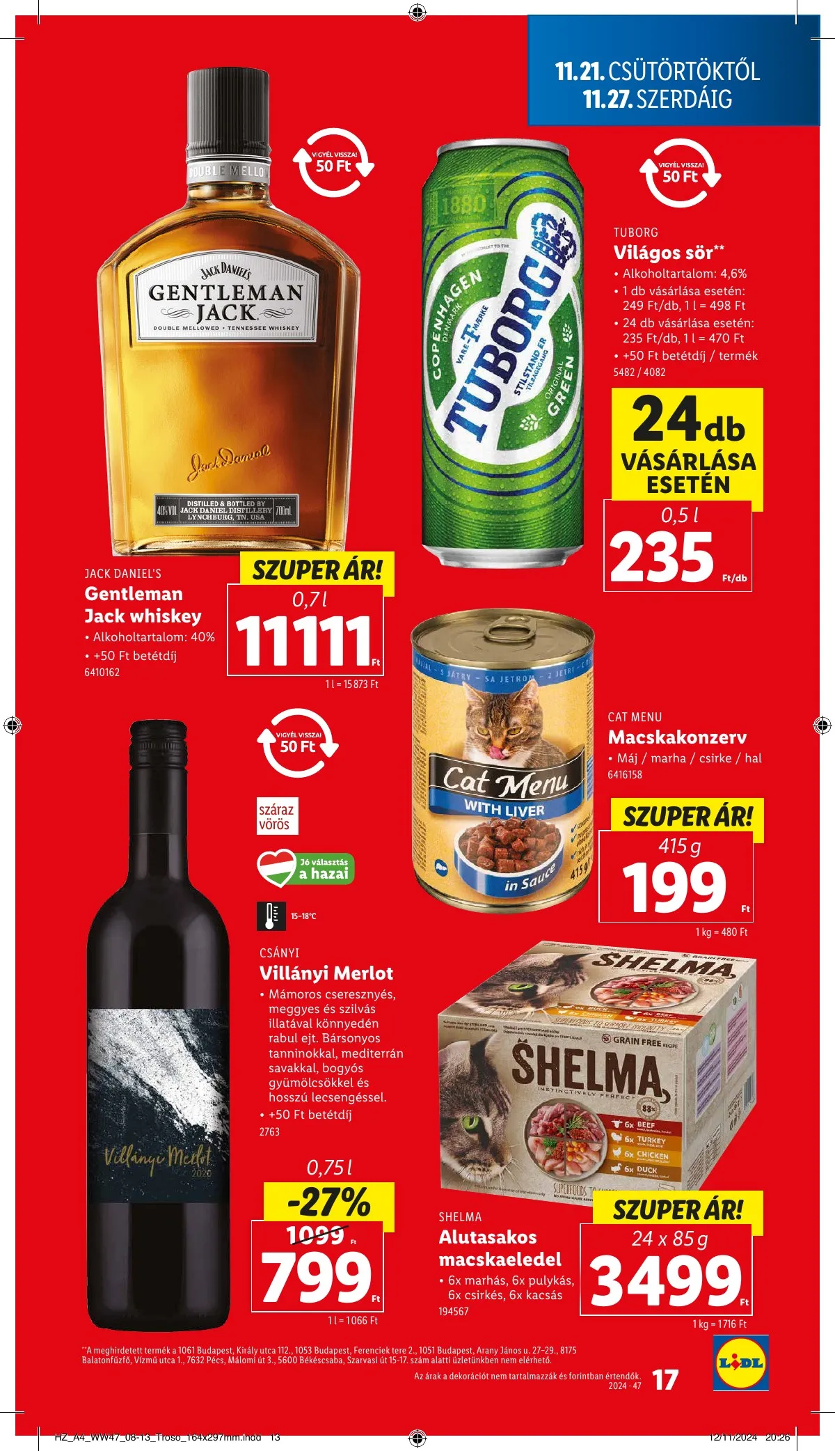 Lidl akciós újság 11.21–11.27 – 17. oldal