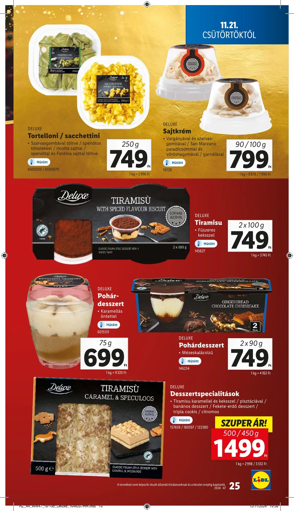 Lidl akciós újság 11.21–11.27 – 25. oldal