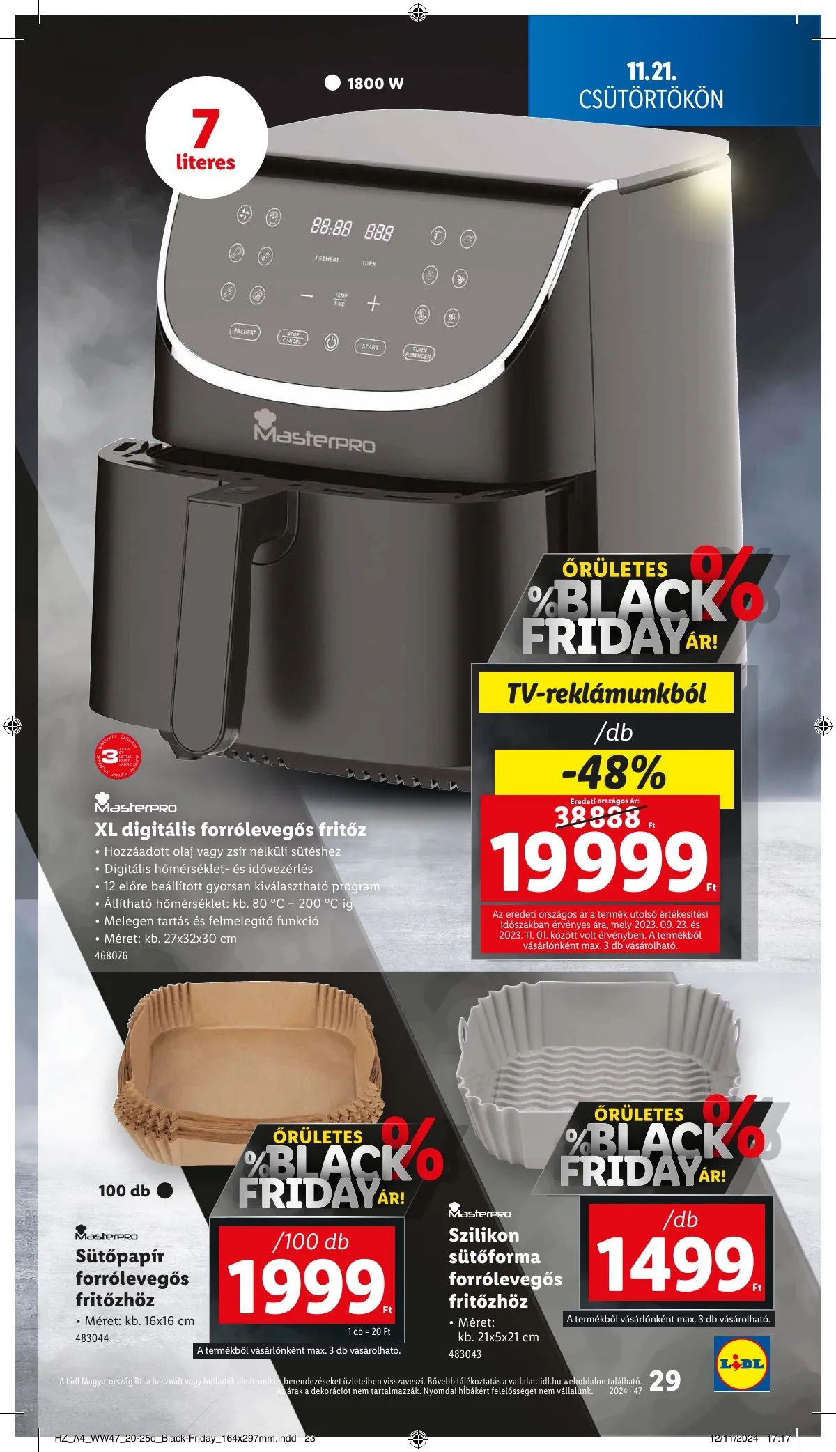 Lidl akciós újság 11.21–11.27 – 29. oldal