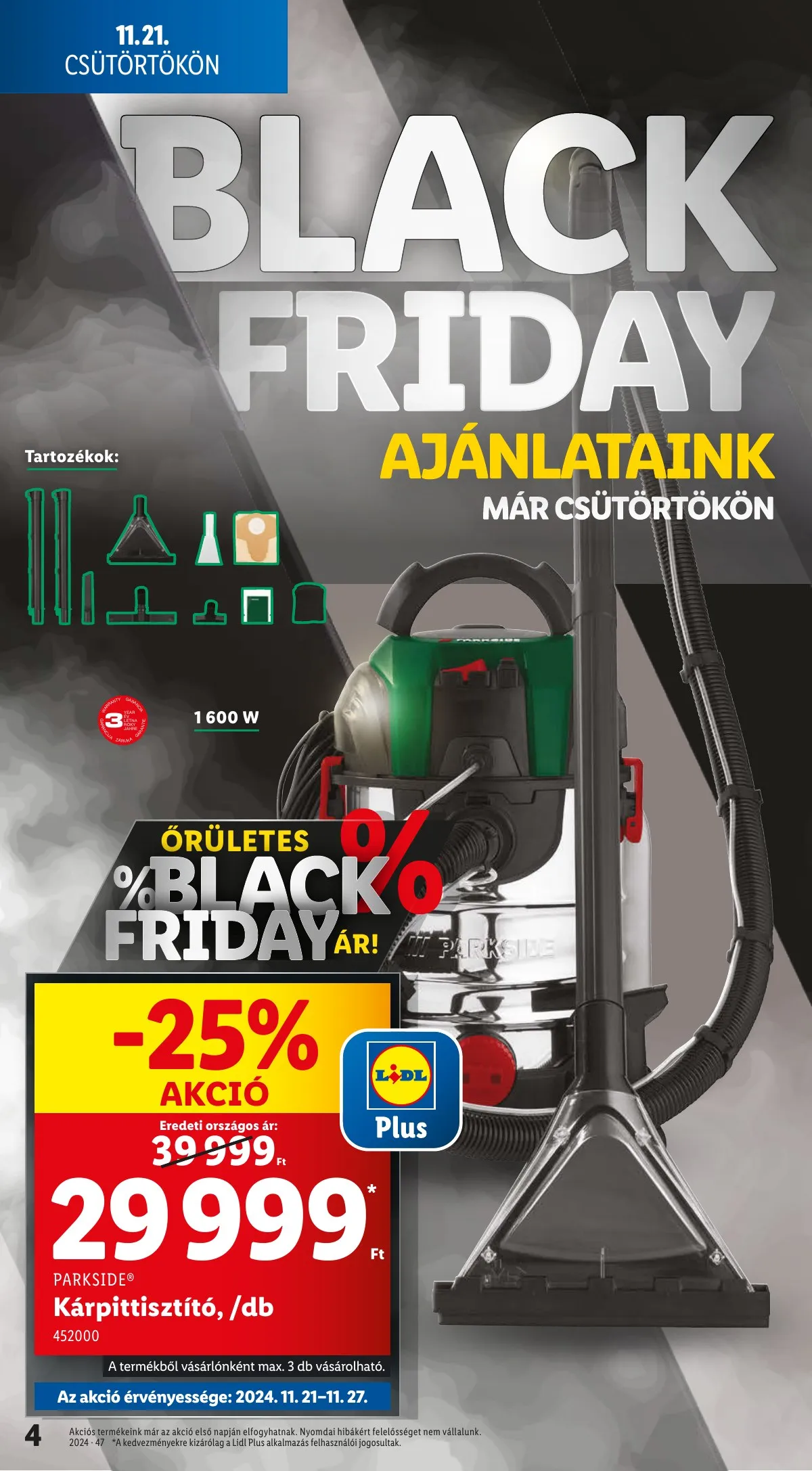 Lidl akciós újság 11.21–11.27 – 4. oldal
