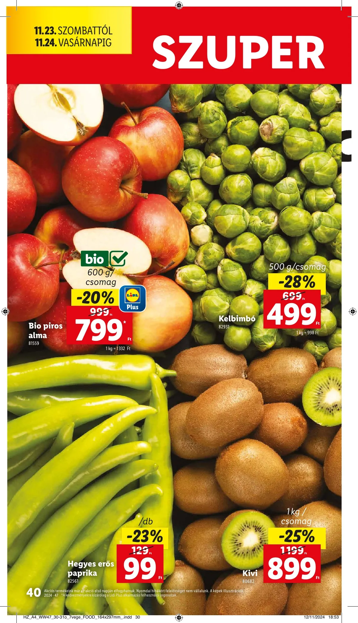 Lidl akciós újság 11.21–11.27 – 40. oldal