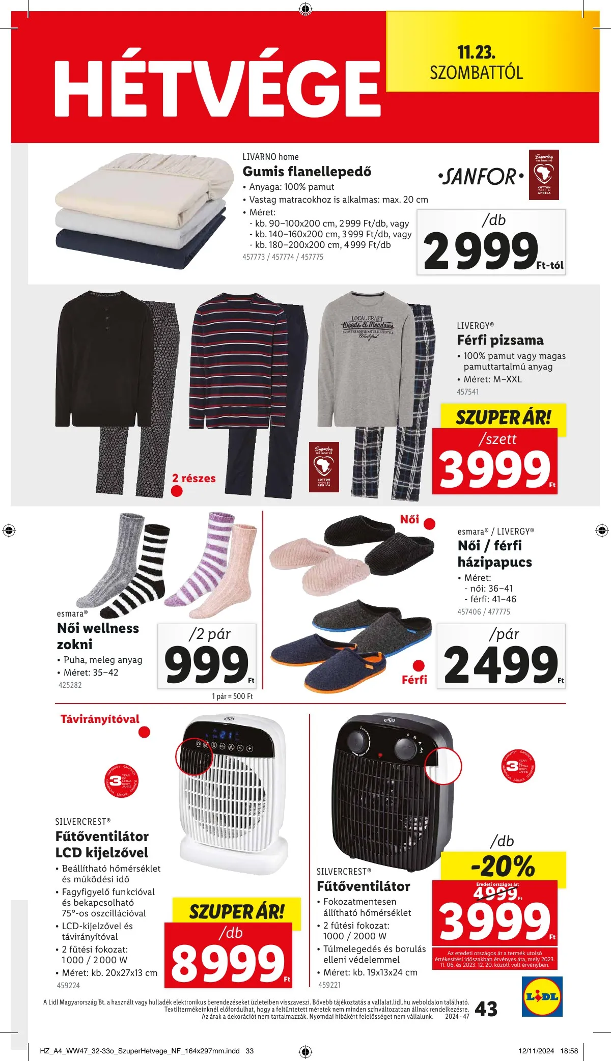 Lidl akciós újság 11.21–11.27 – 43. oldal