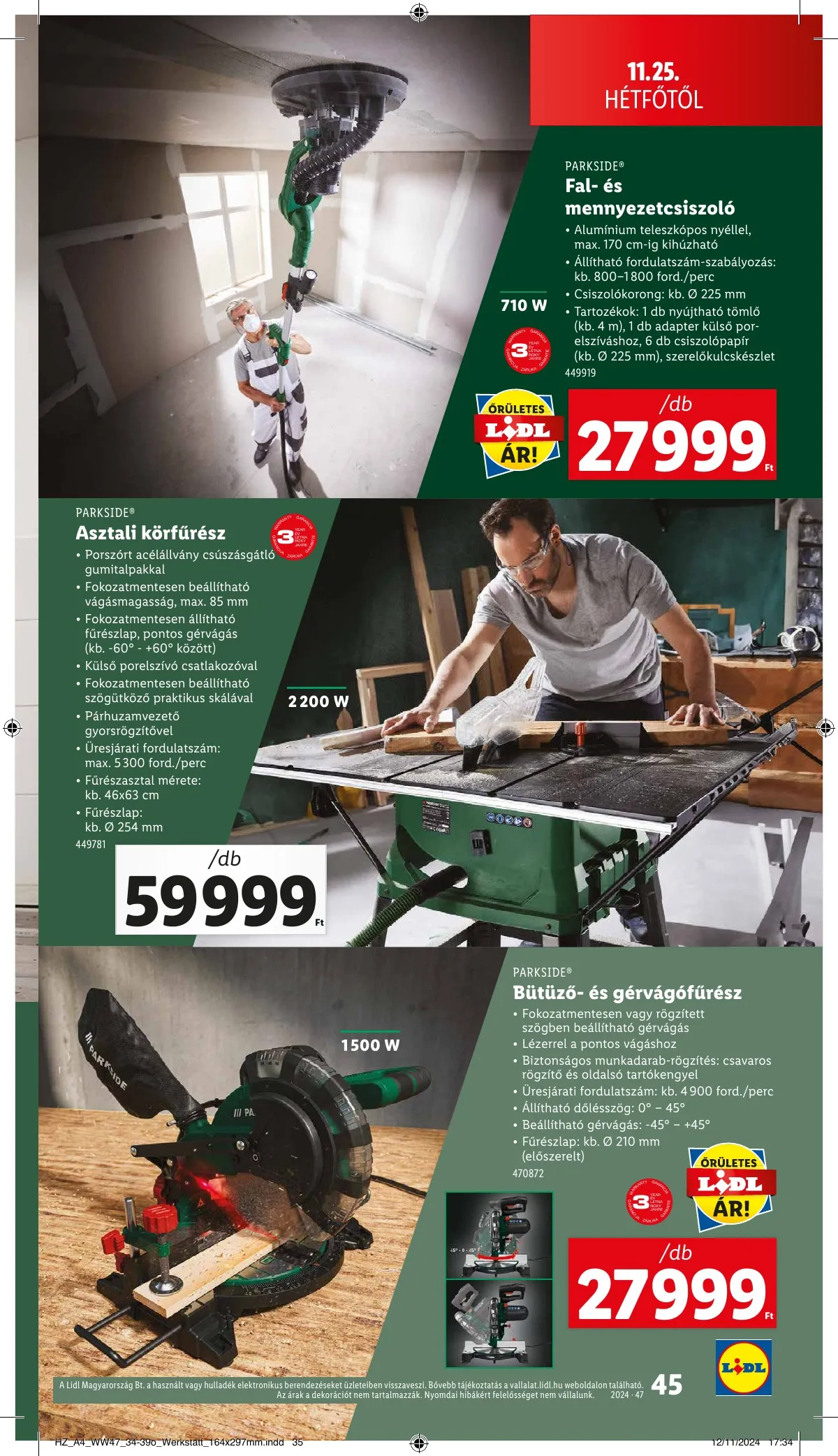 Lidl akciós újság 11.21–11.27 – 45. oldal