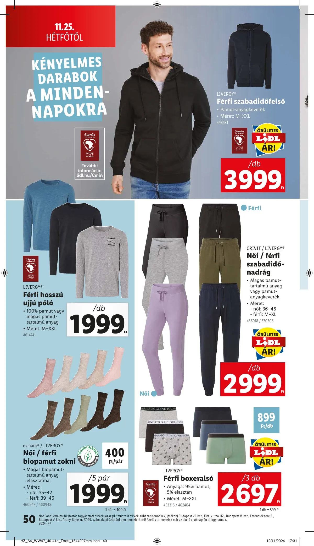 Lidl akciós újság 11.21–11.27 – 50. oldal