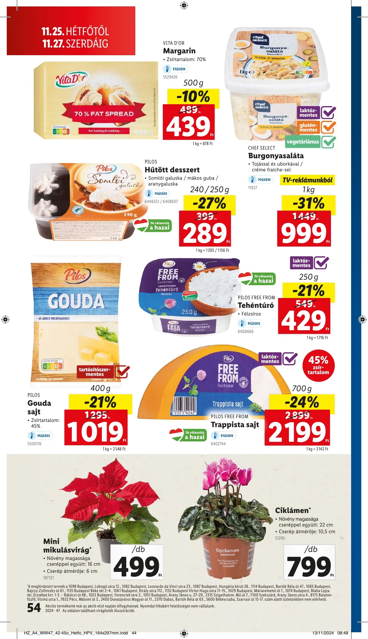 Lidl akciós újság 11.21–11.27 – 54. oldal