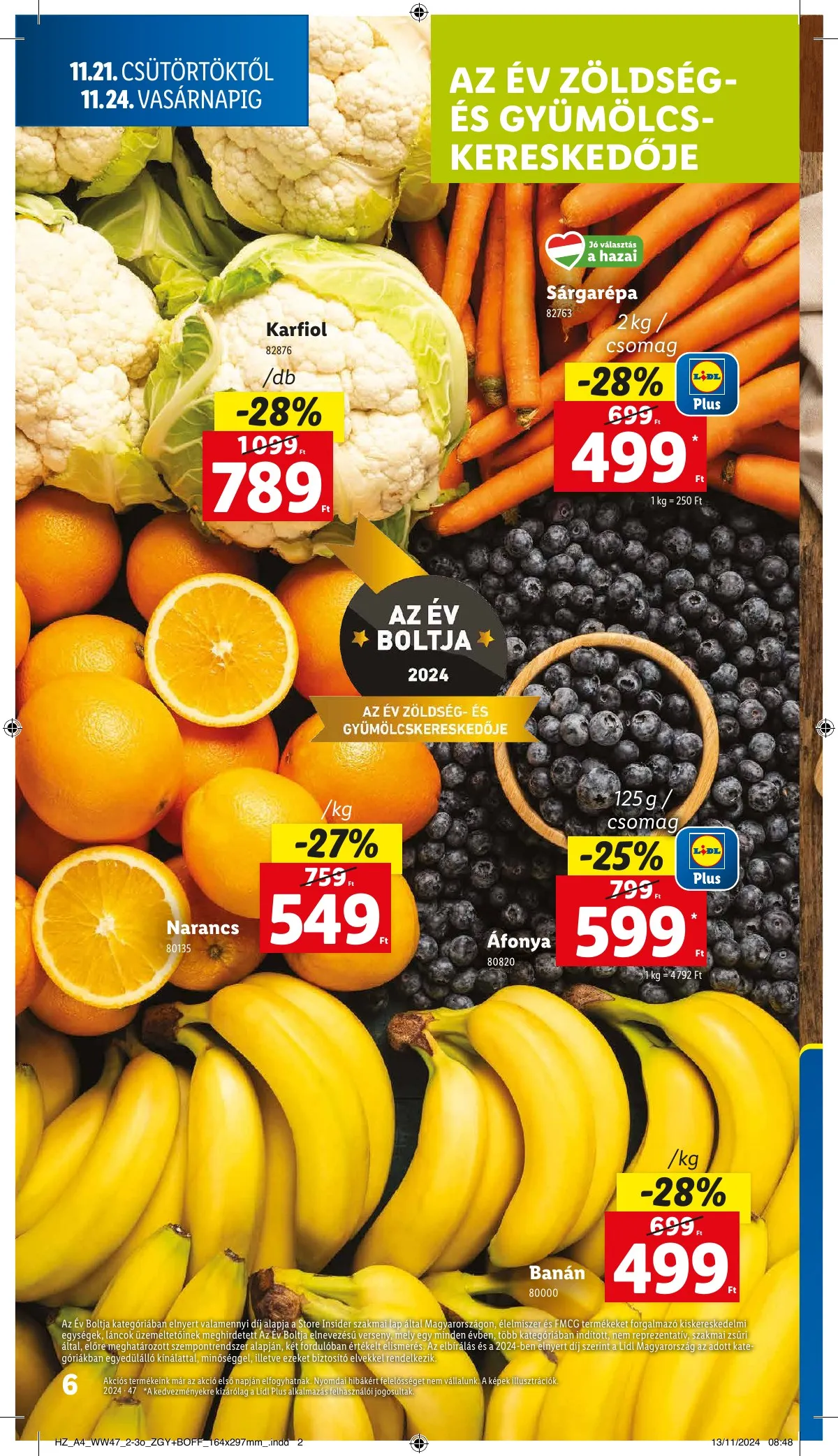 Lidl akciós újság 11.21–11.27 – 6. oldal