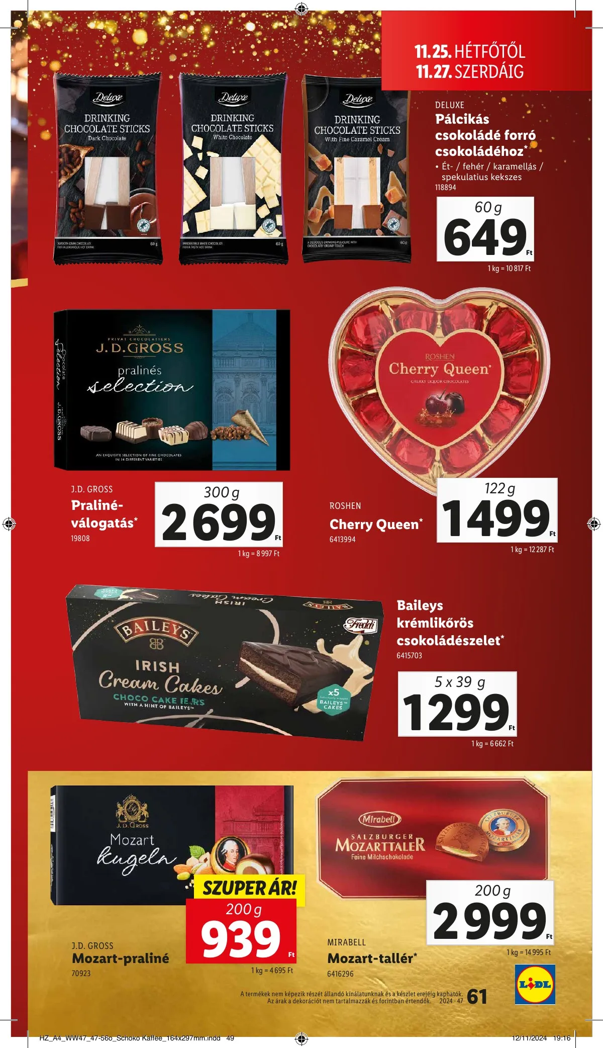 Lidl akciós újság 11.21–11.27 – 61. oldal