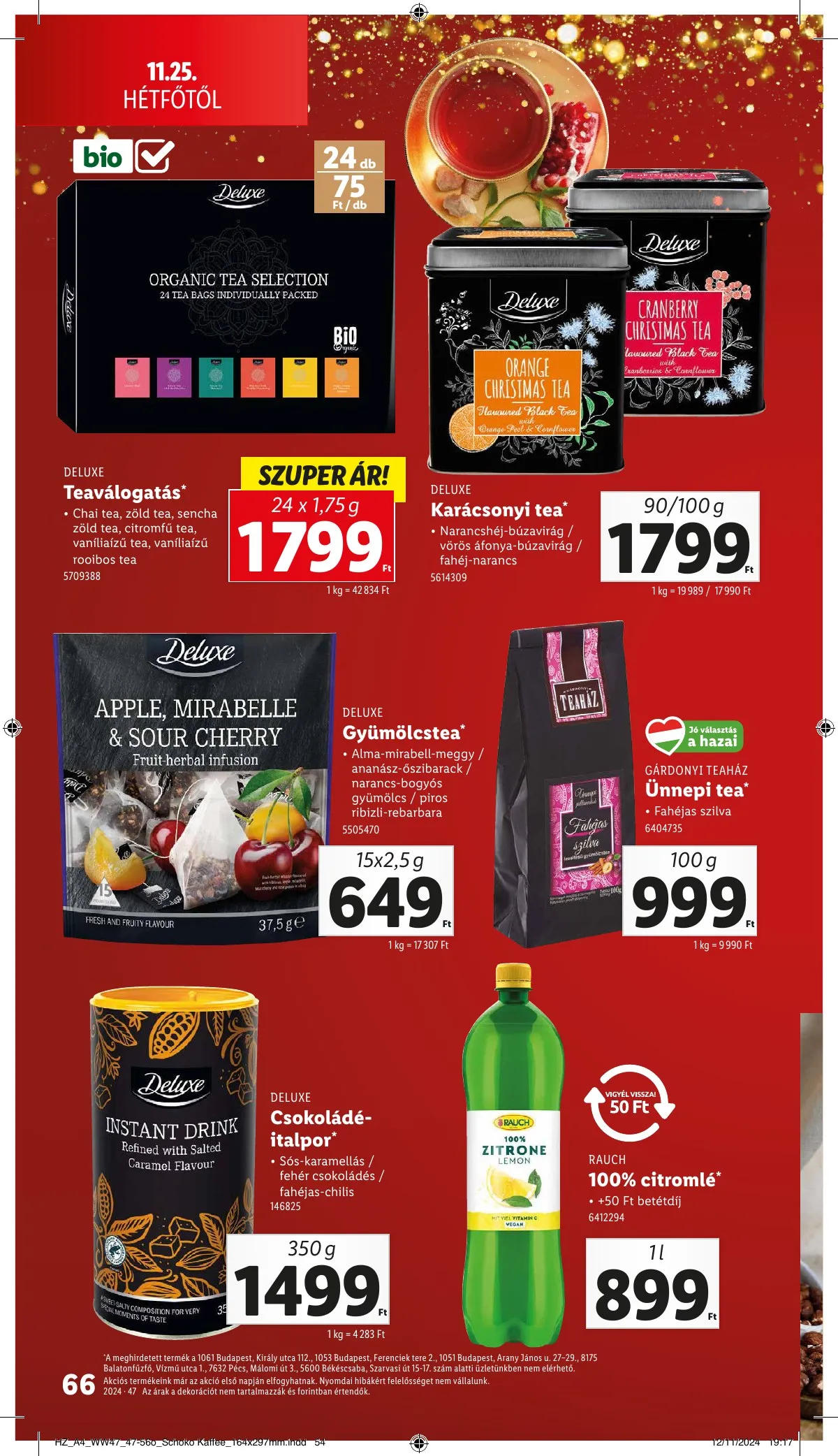 Lidl akciós újság 11.21–11.27 – 66. oldal