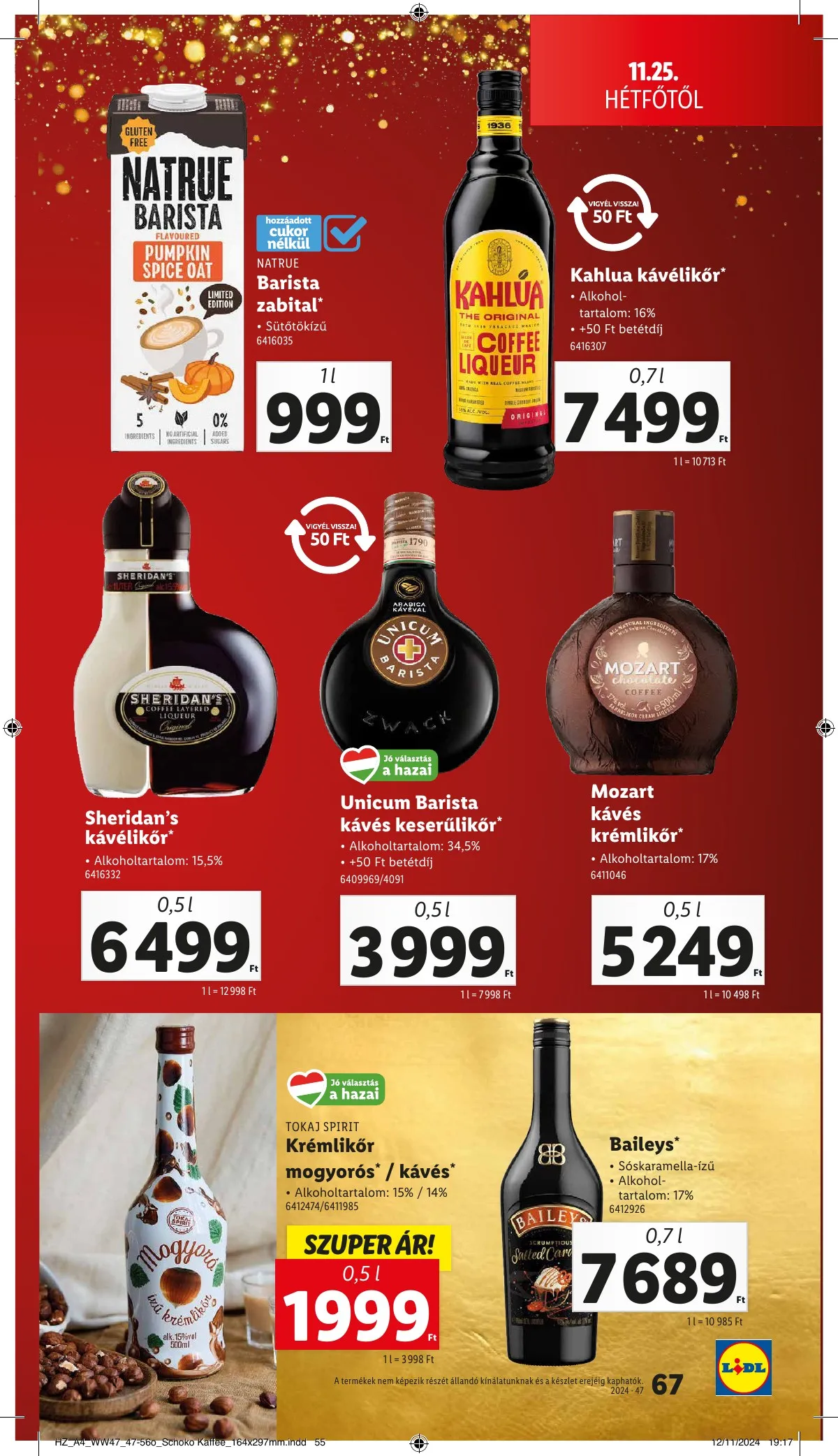 Lidl akciós újság 11.21–11.27 – 67. oldal