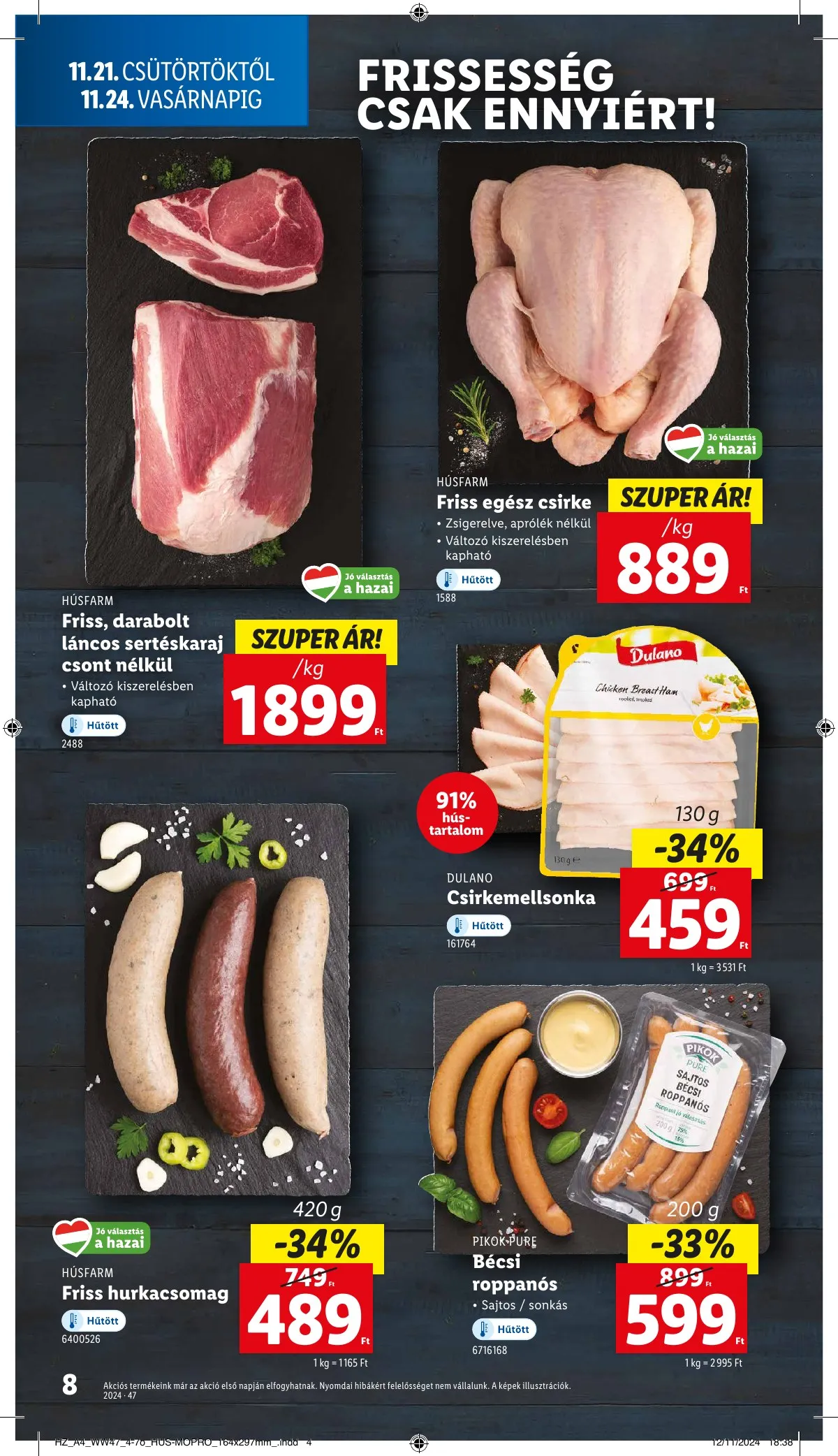 Lidl akciós újság 11.21–11.27 – 8. oldal