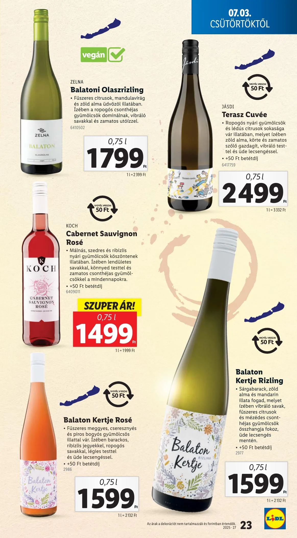 Lidl akciós újság 07.03–07.09 – 23. oldal