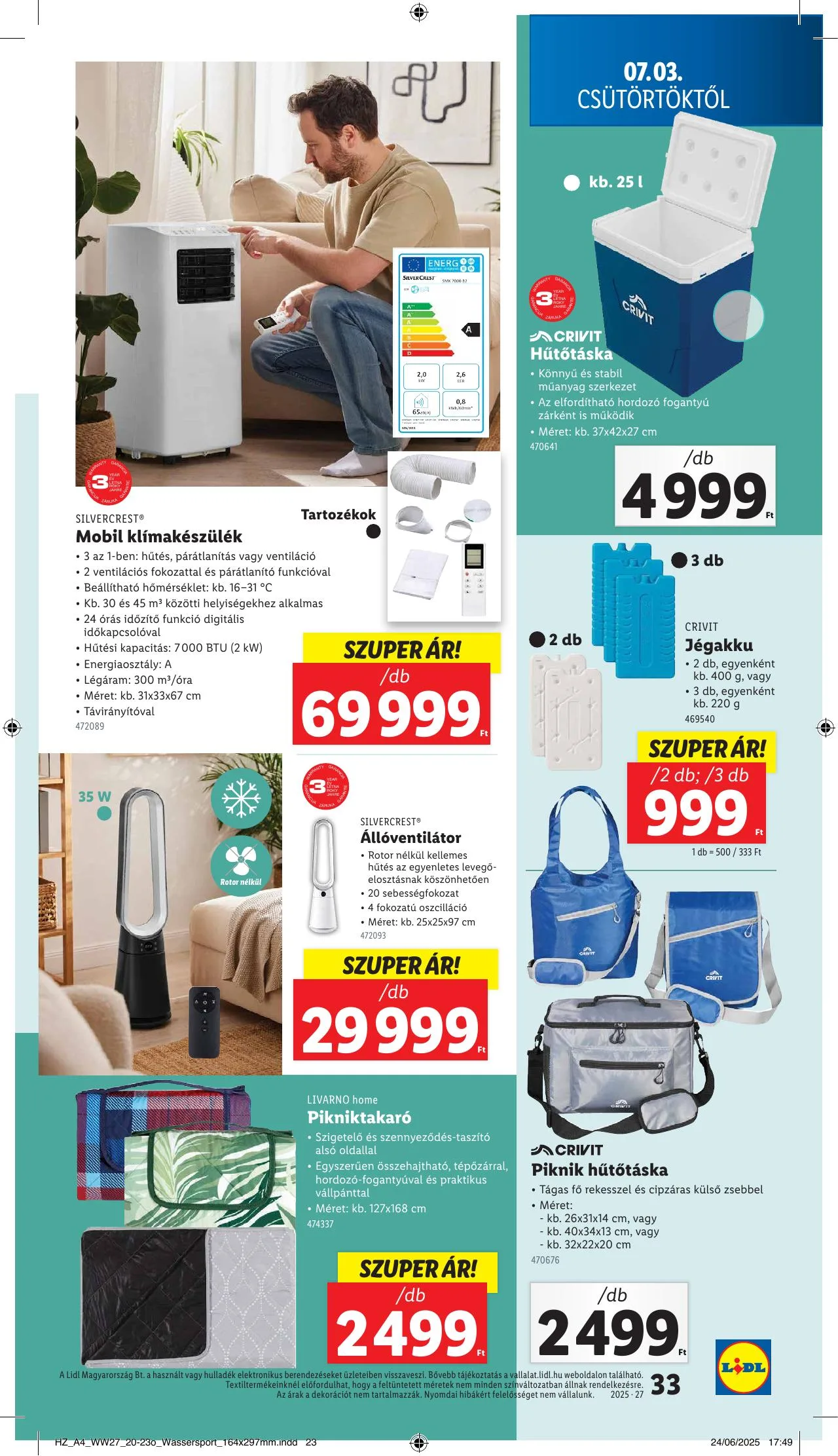 Lidl akciós újság 07.03–07.09 – 33. oldal