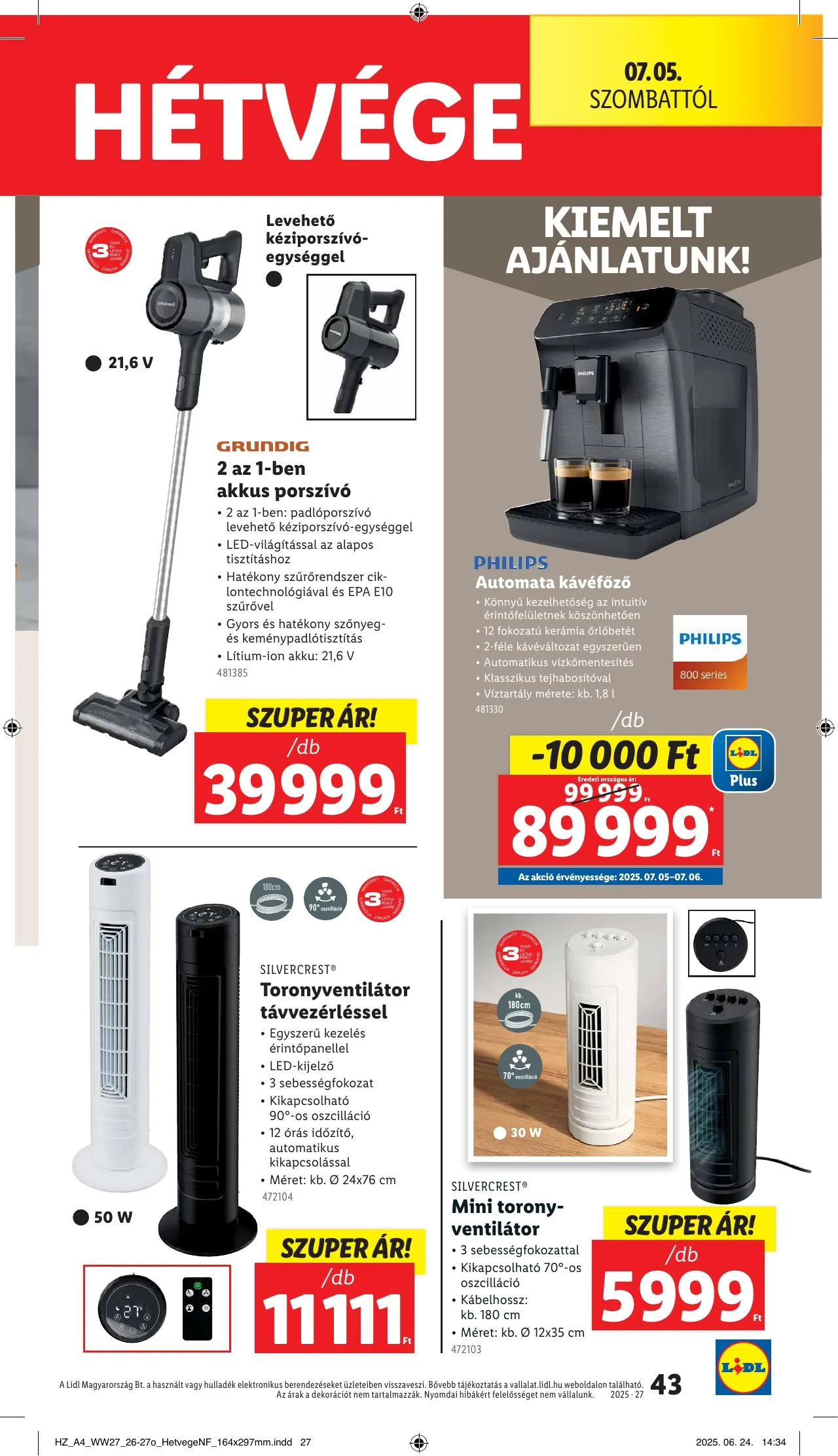 Lidl akciós újság 07.03–07.09 – 43. oldal