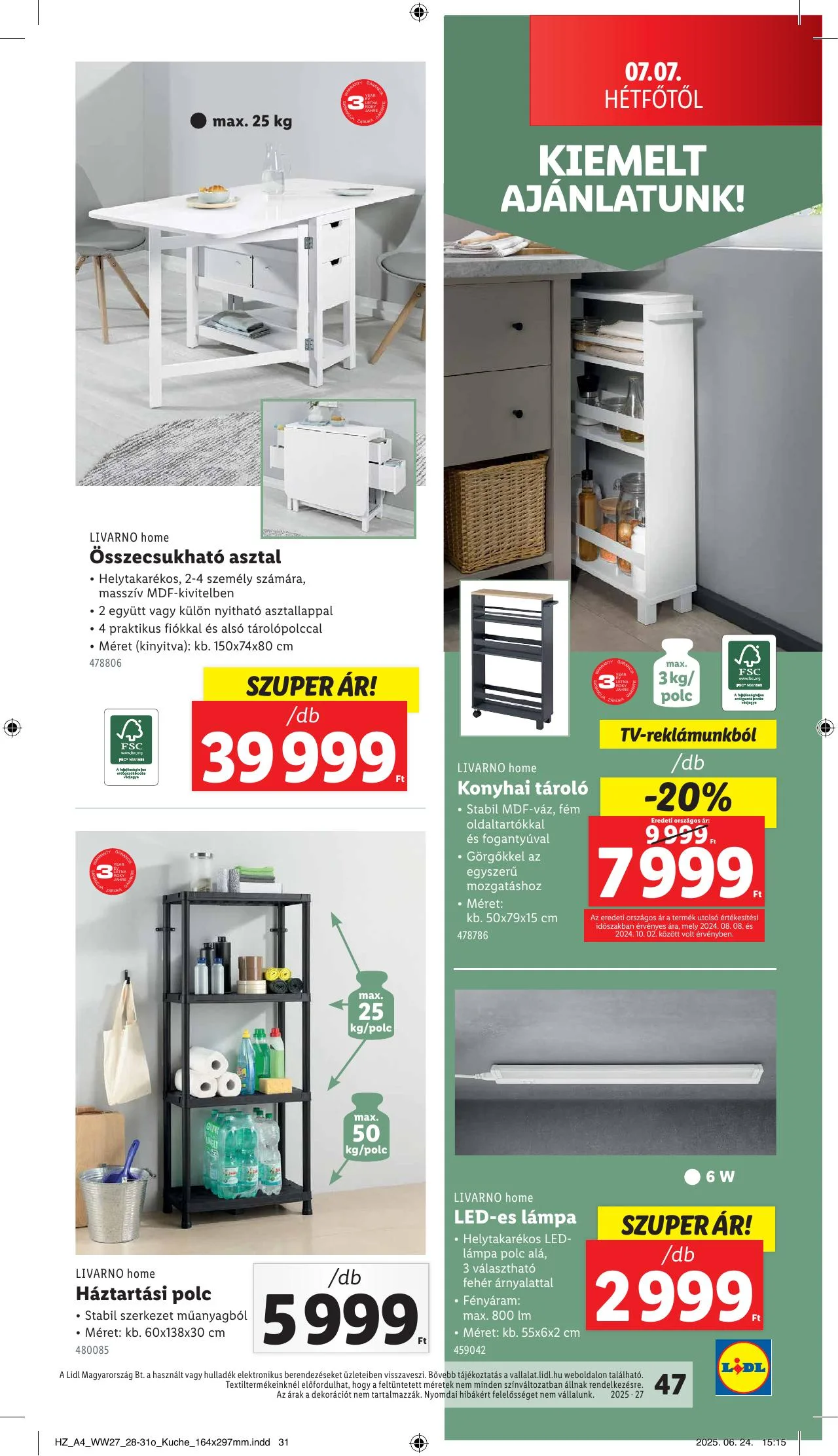 Lidl akciós újság 07.03–07.09 – 47. oldal