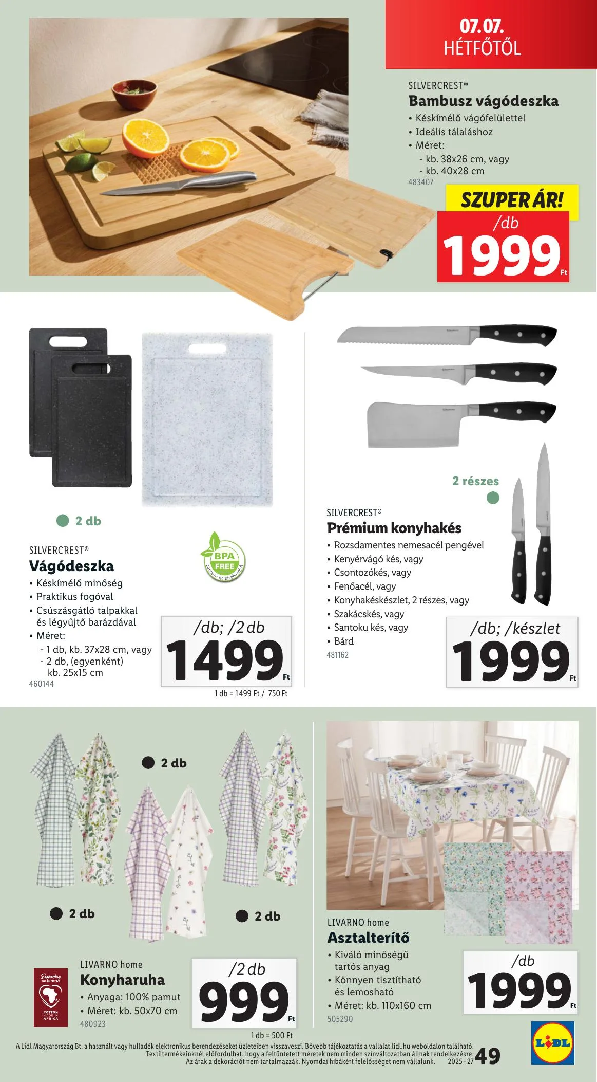 Lidl akciós újság 07.03–07.09 – 49. oldal