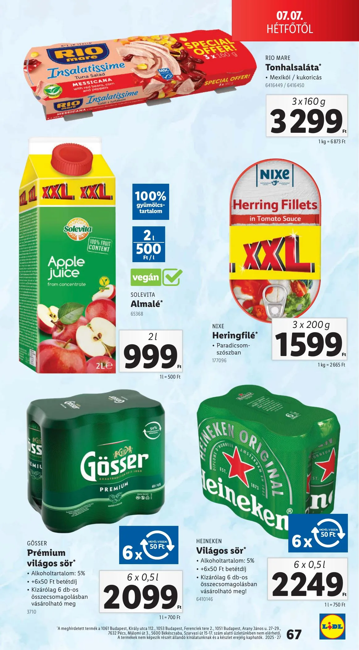 Lidl akciós újság 07.03–07.09 – 67. oldal