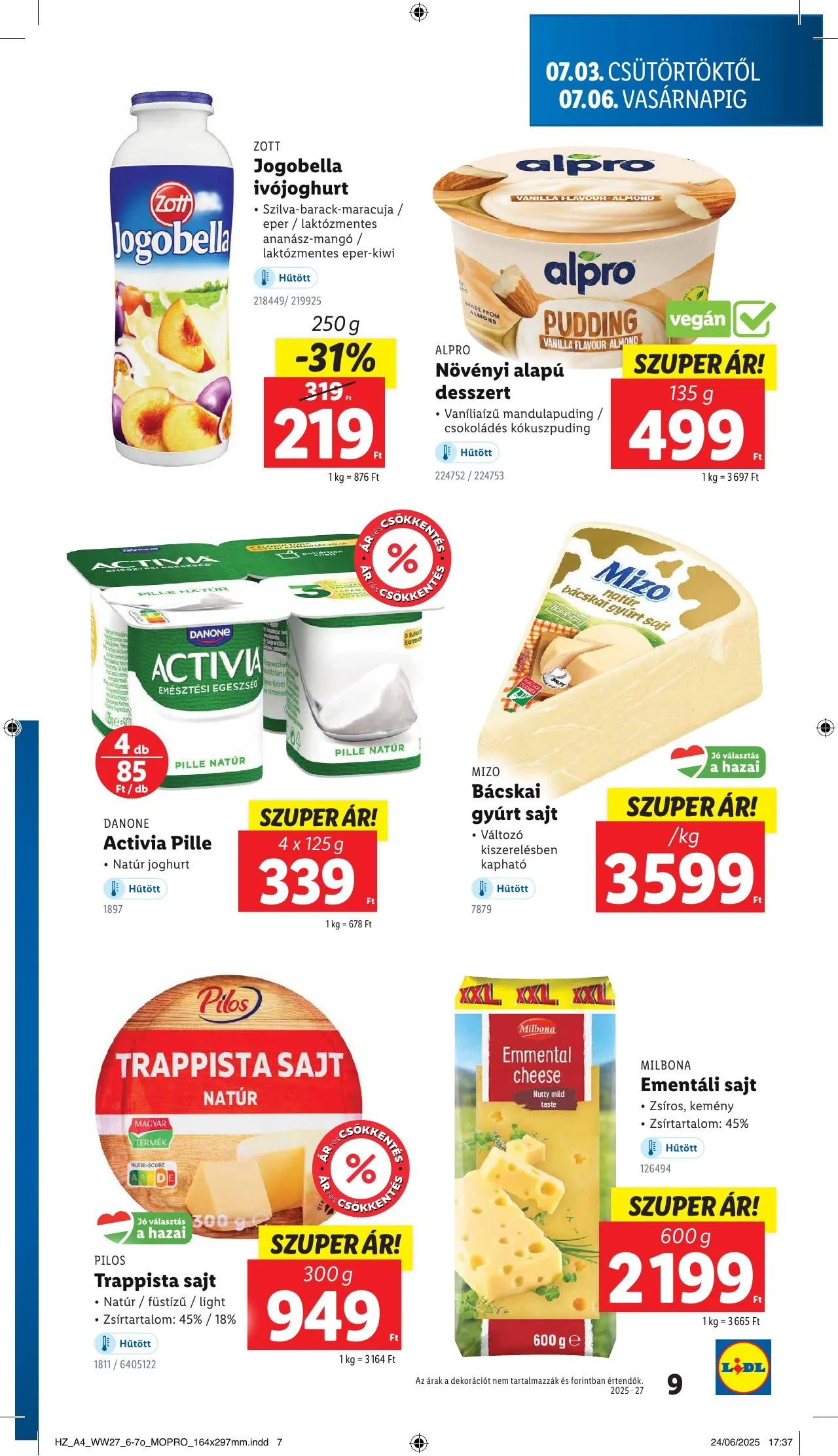 Lidl akciós újság 07.03–07.09 – 9. oldal
