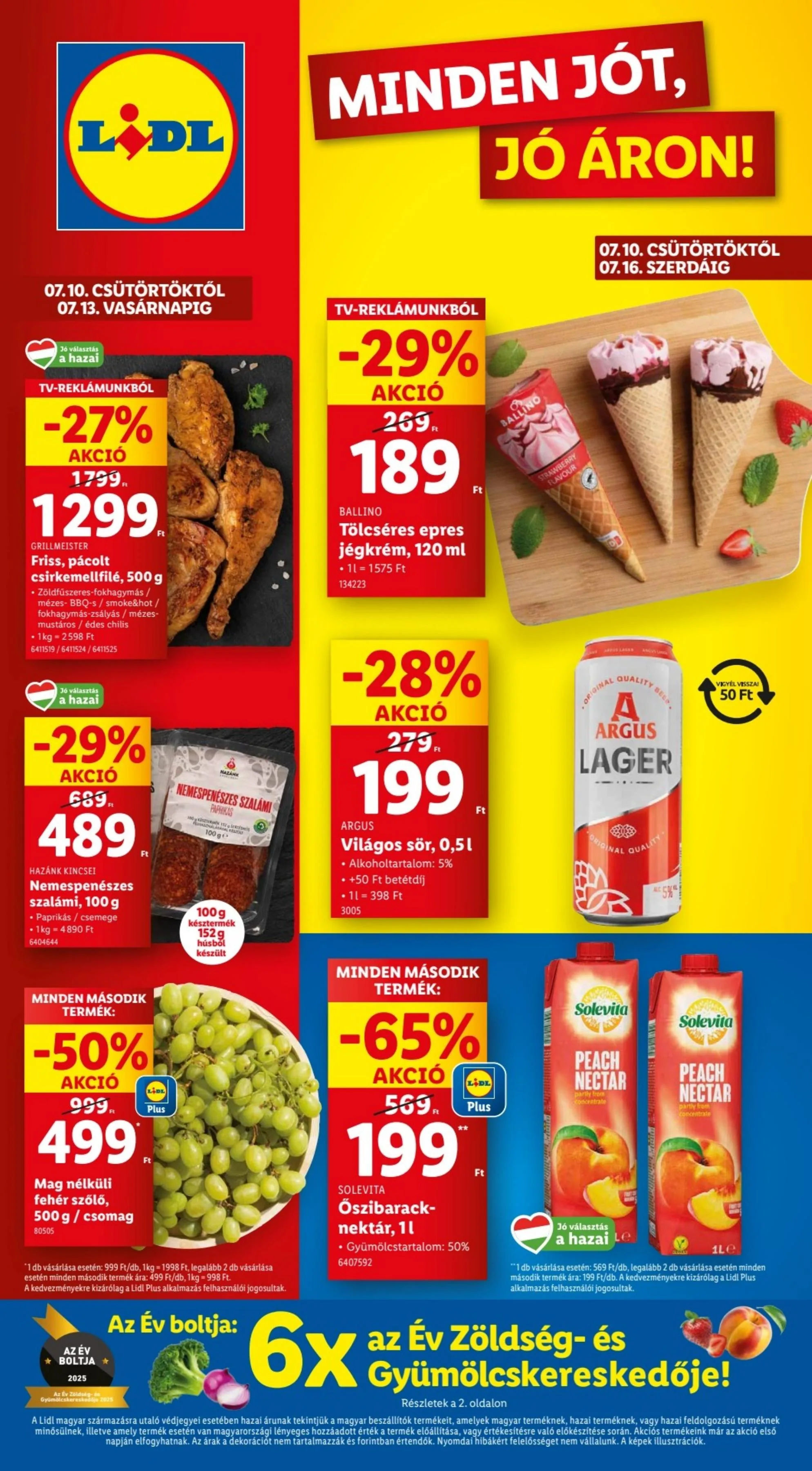 Lidl akciós újság 07.10–07.16