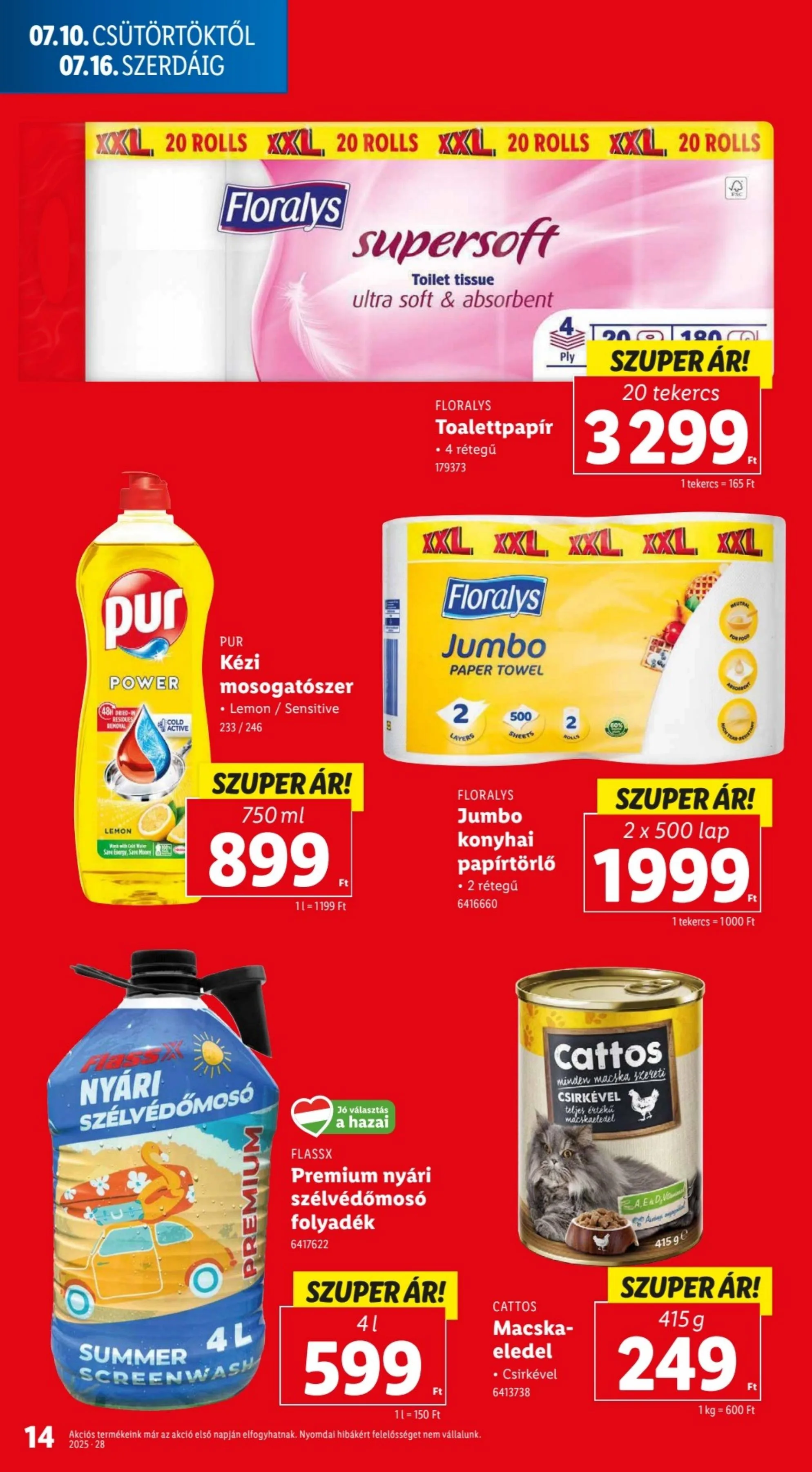 Lidl akciós újság 07.10–07.16 – 14. oldal