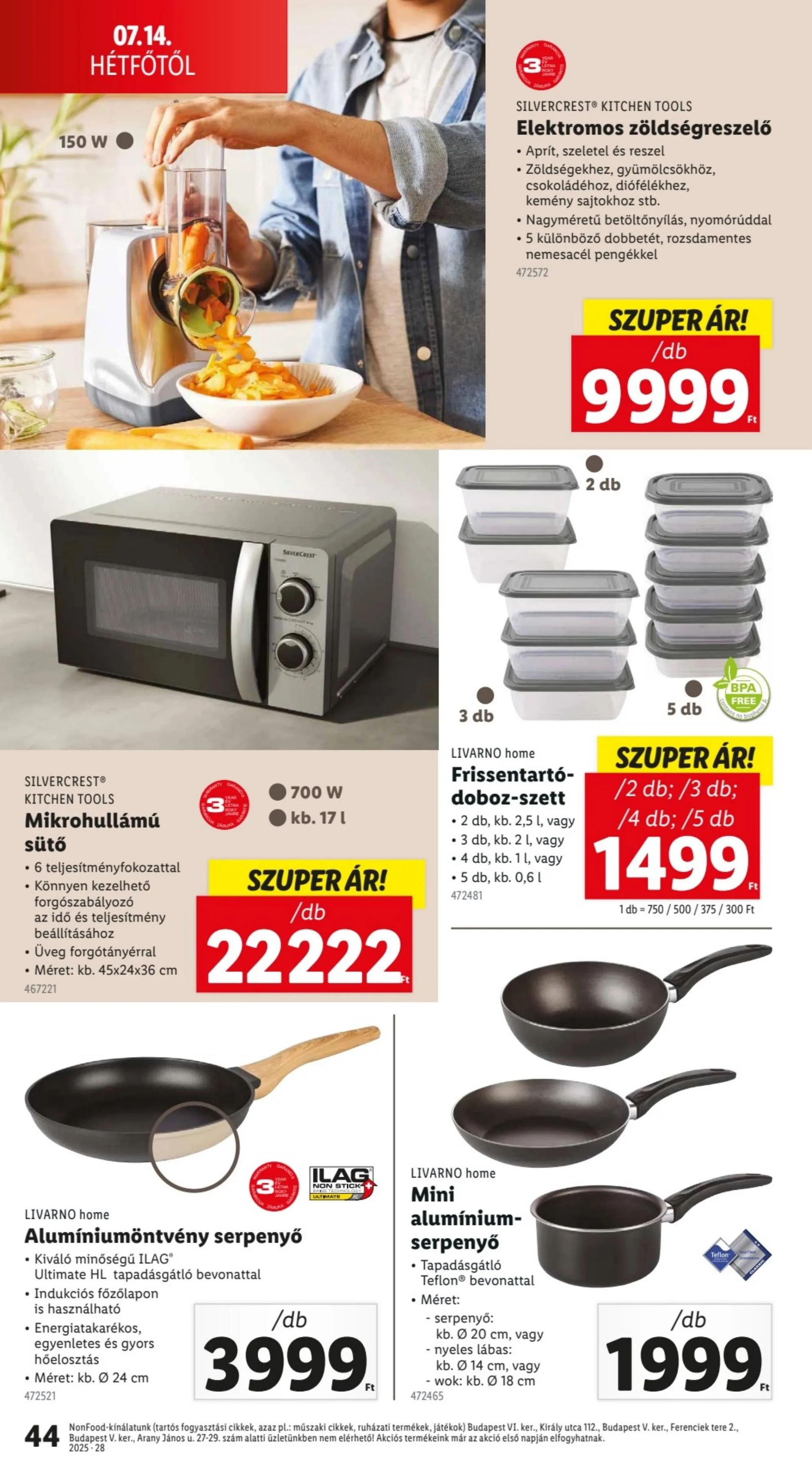Lidl akciós újság 07.10–07.16 – 44. oldal