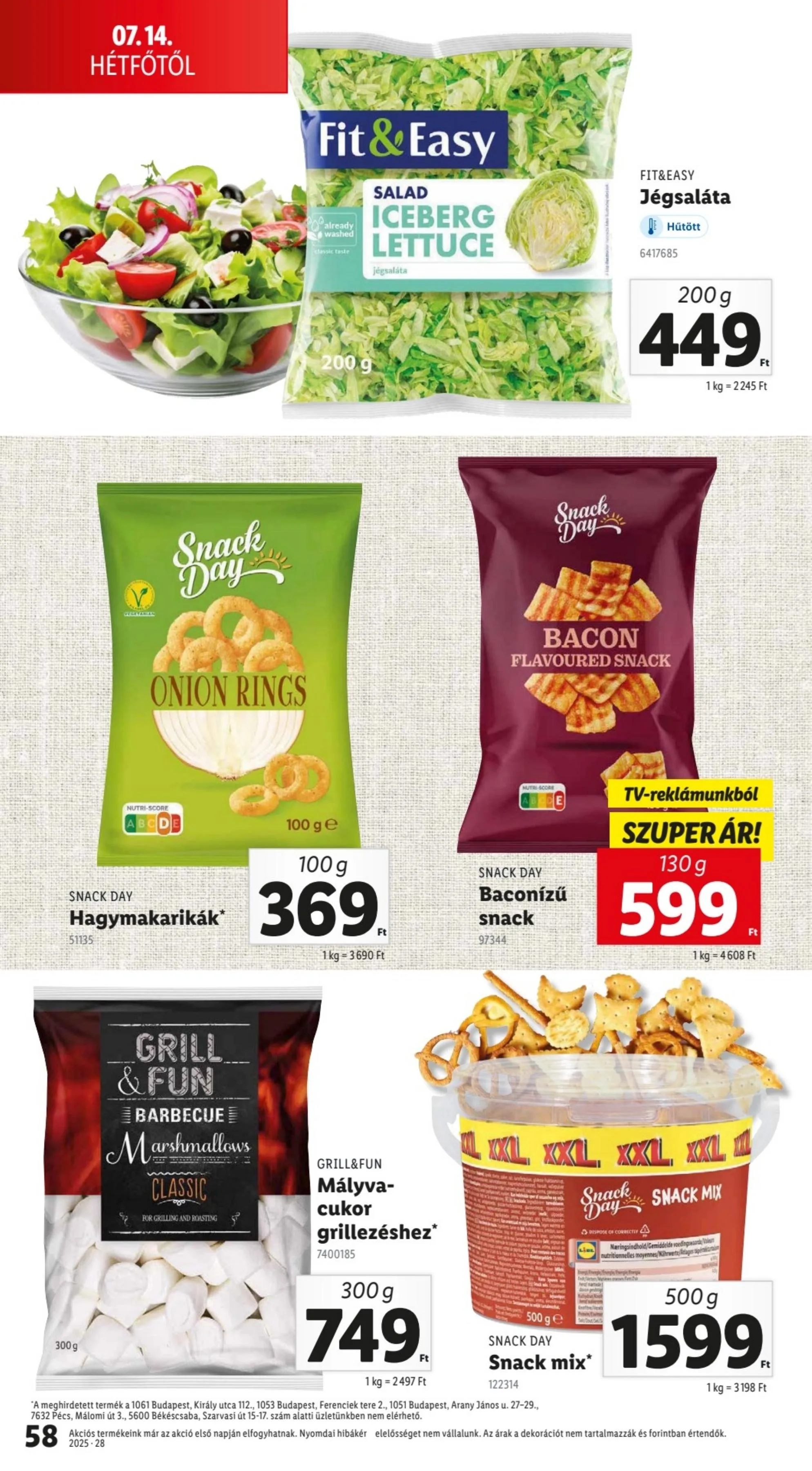 Lidl akciós újság 07.10–07.16 – 58. oldal