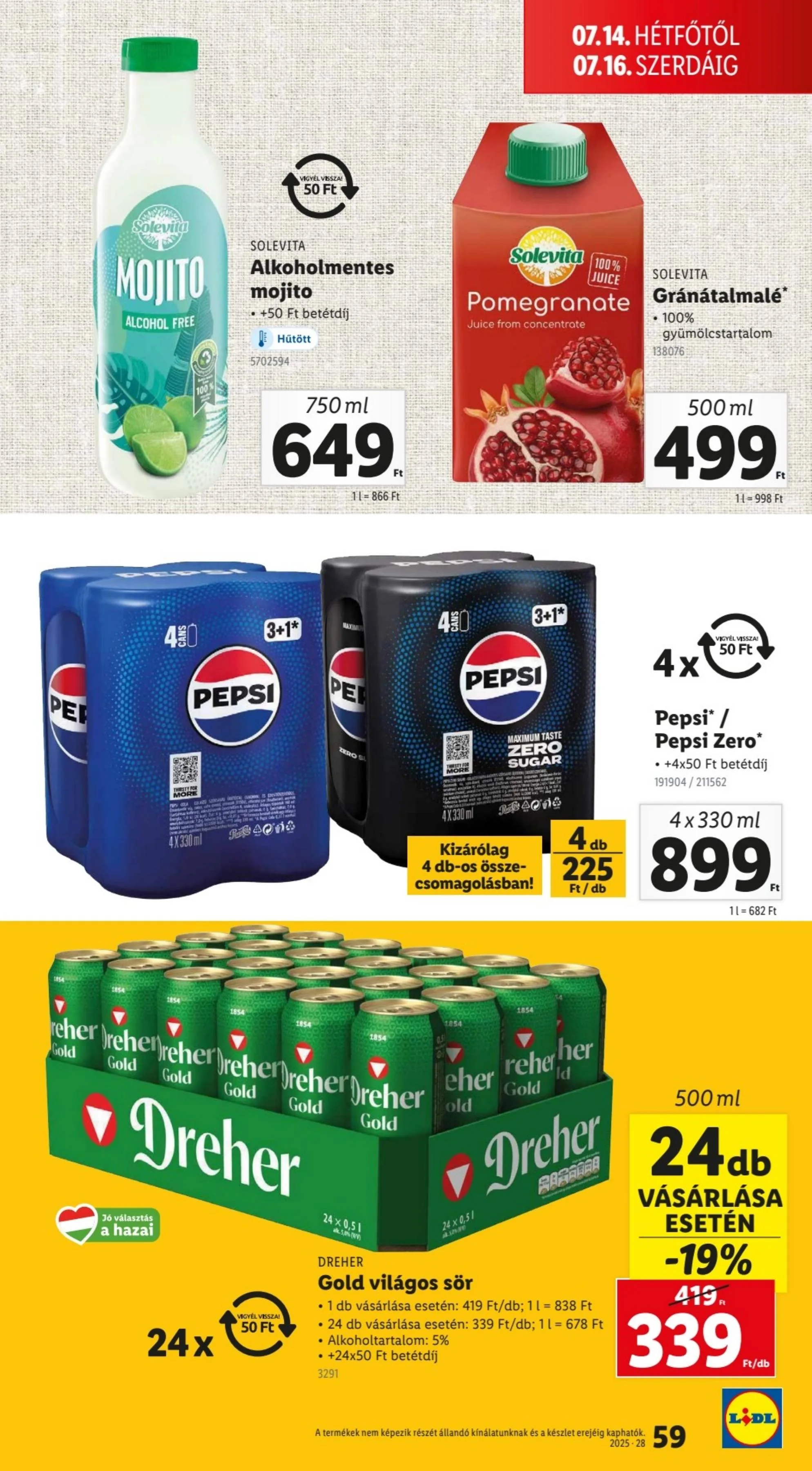 Lidl akciós újság 07.10–07.16 – 59. oldal