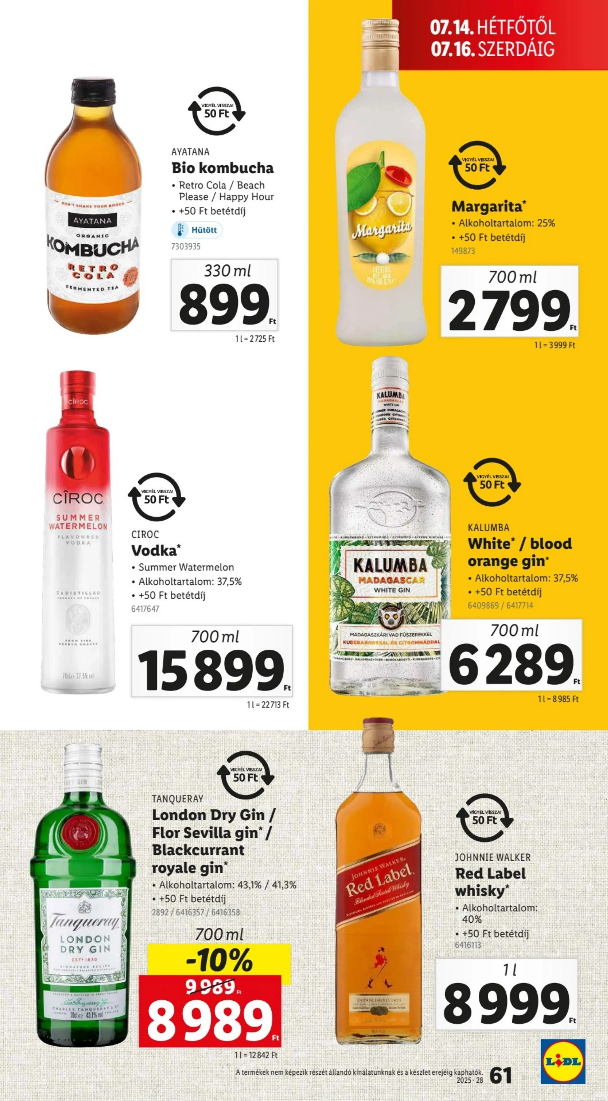Lidl akciós újság 07.10–07.16 – 61. oldal