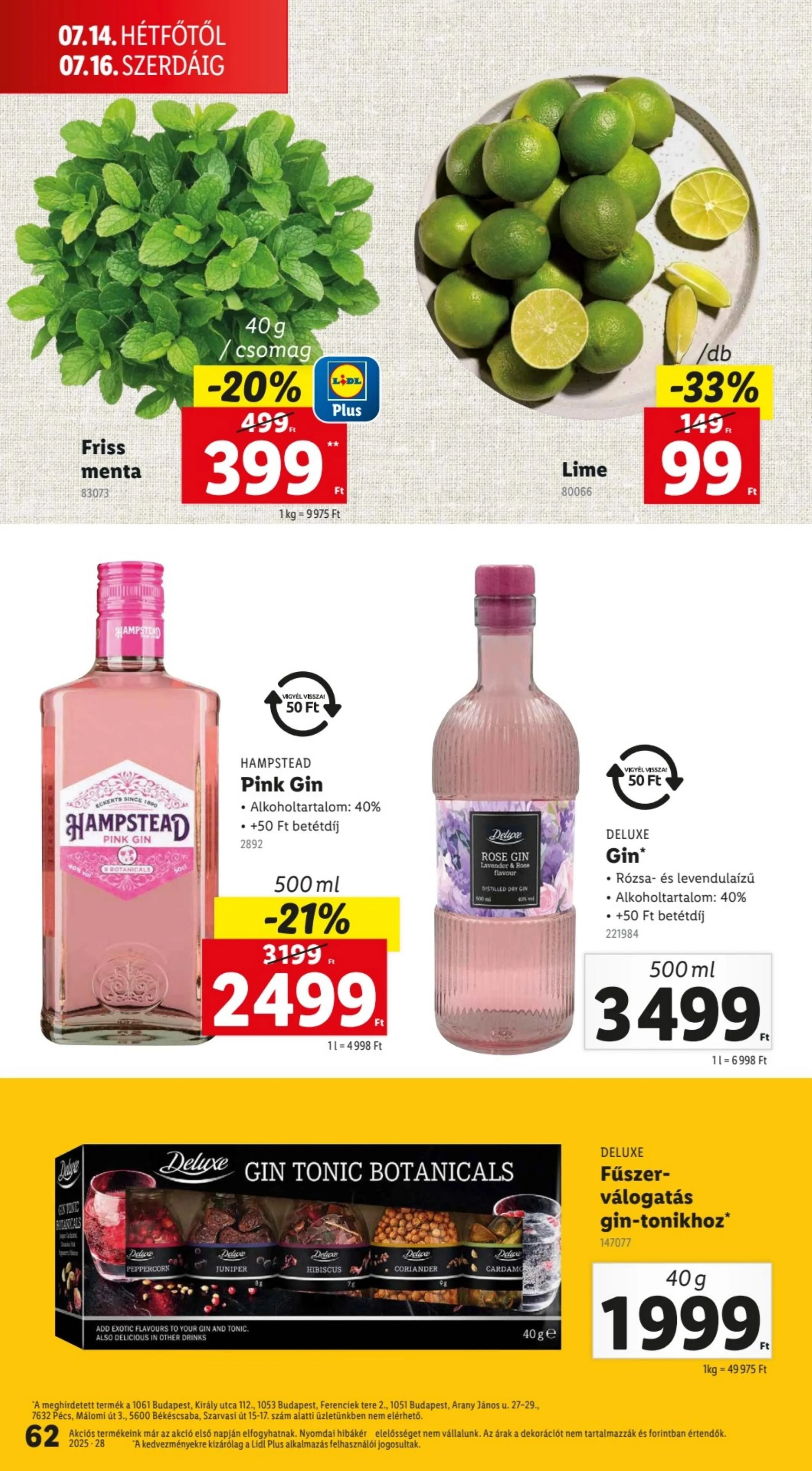 Lidl akciós újság 07.10–07.16 – 62. oldal
