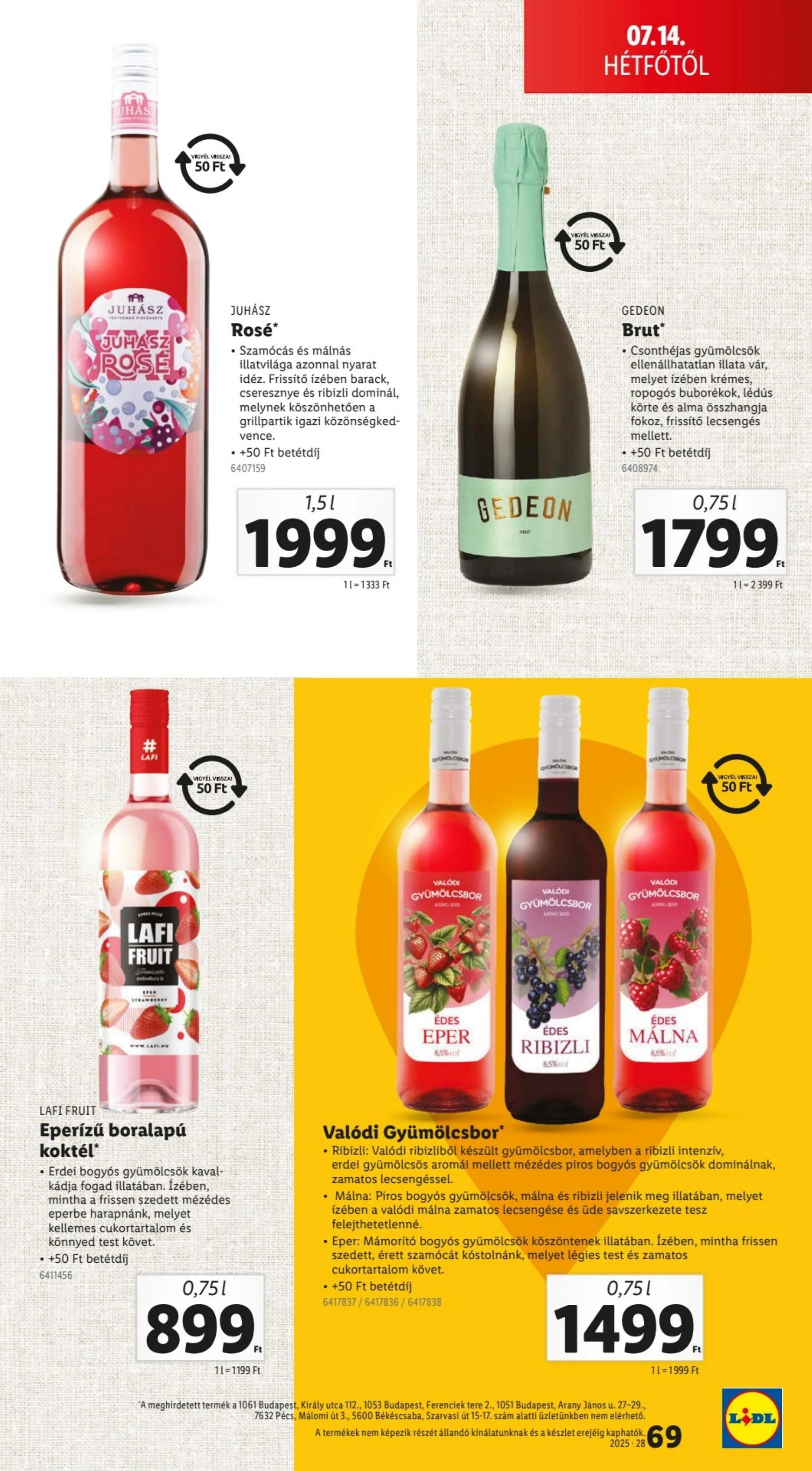 Lidl akciós újság 07.10–07.16 – 69. oldal