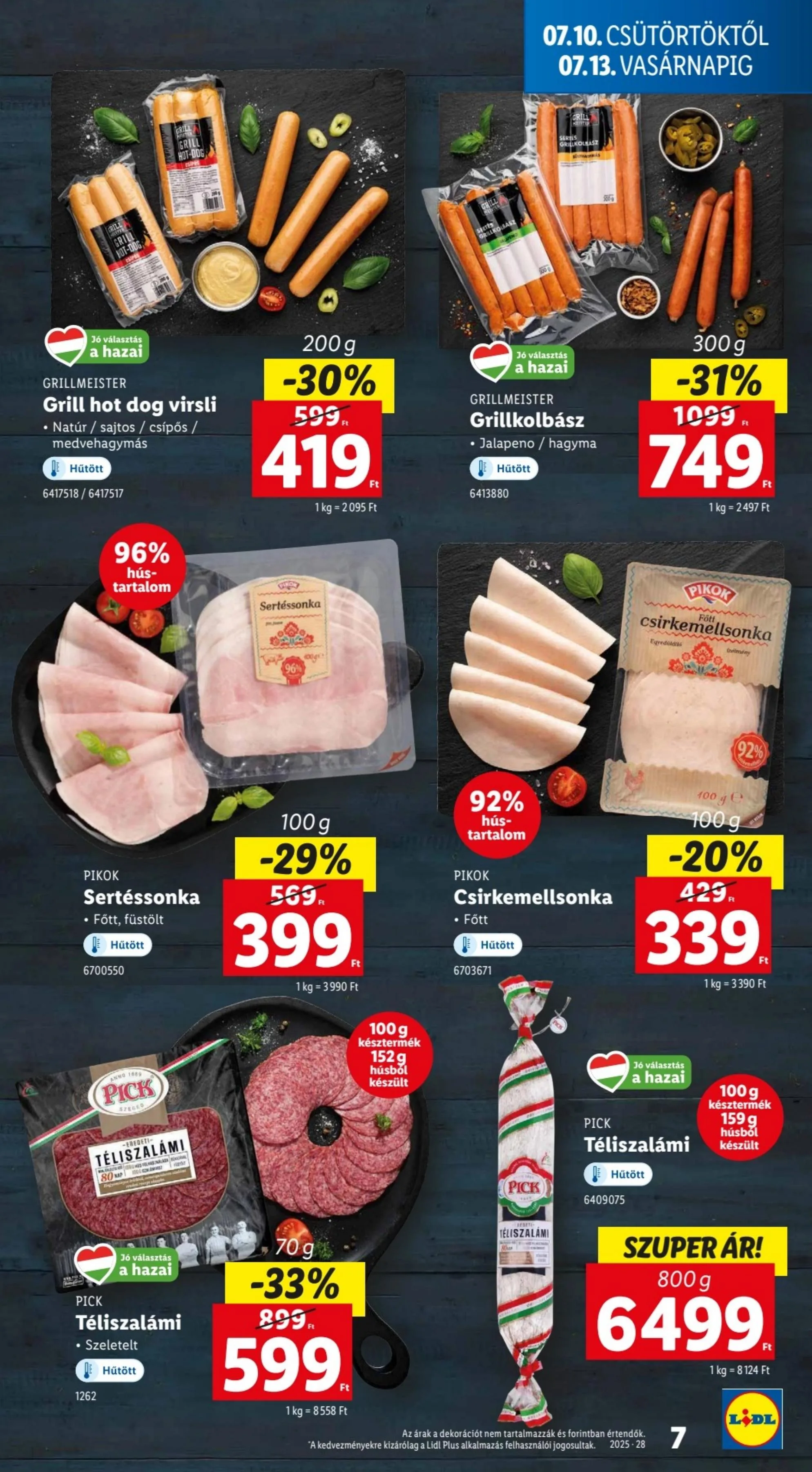 Lidl akciós újság 07.10–07.16 – 7. oldal