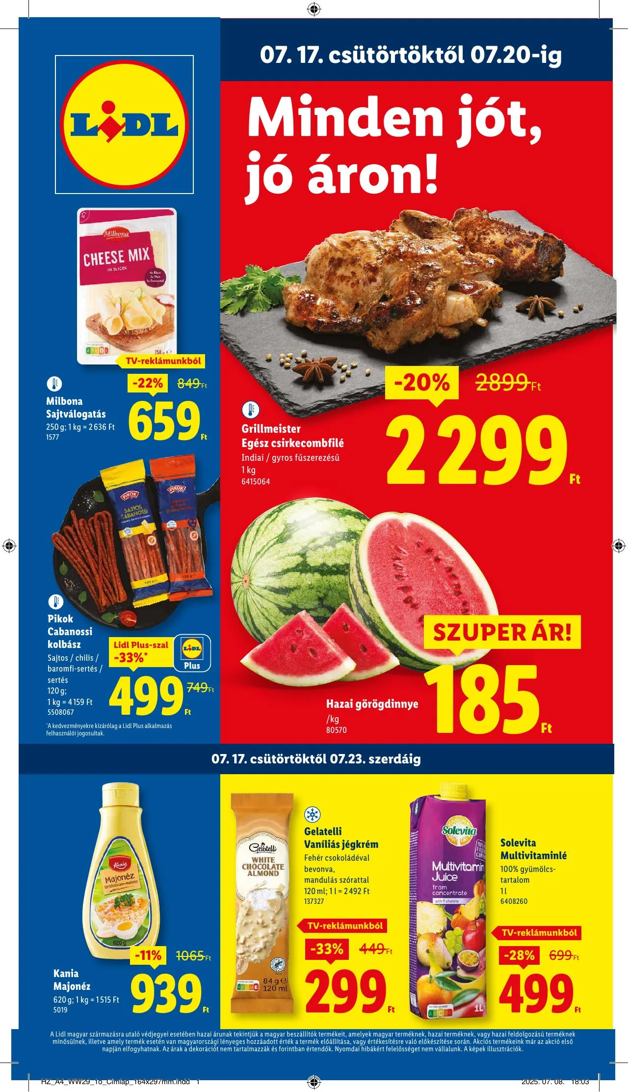 Lidl akciós újság 07.17–07.23