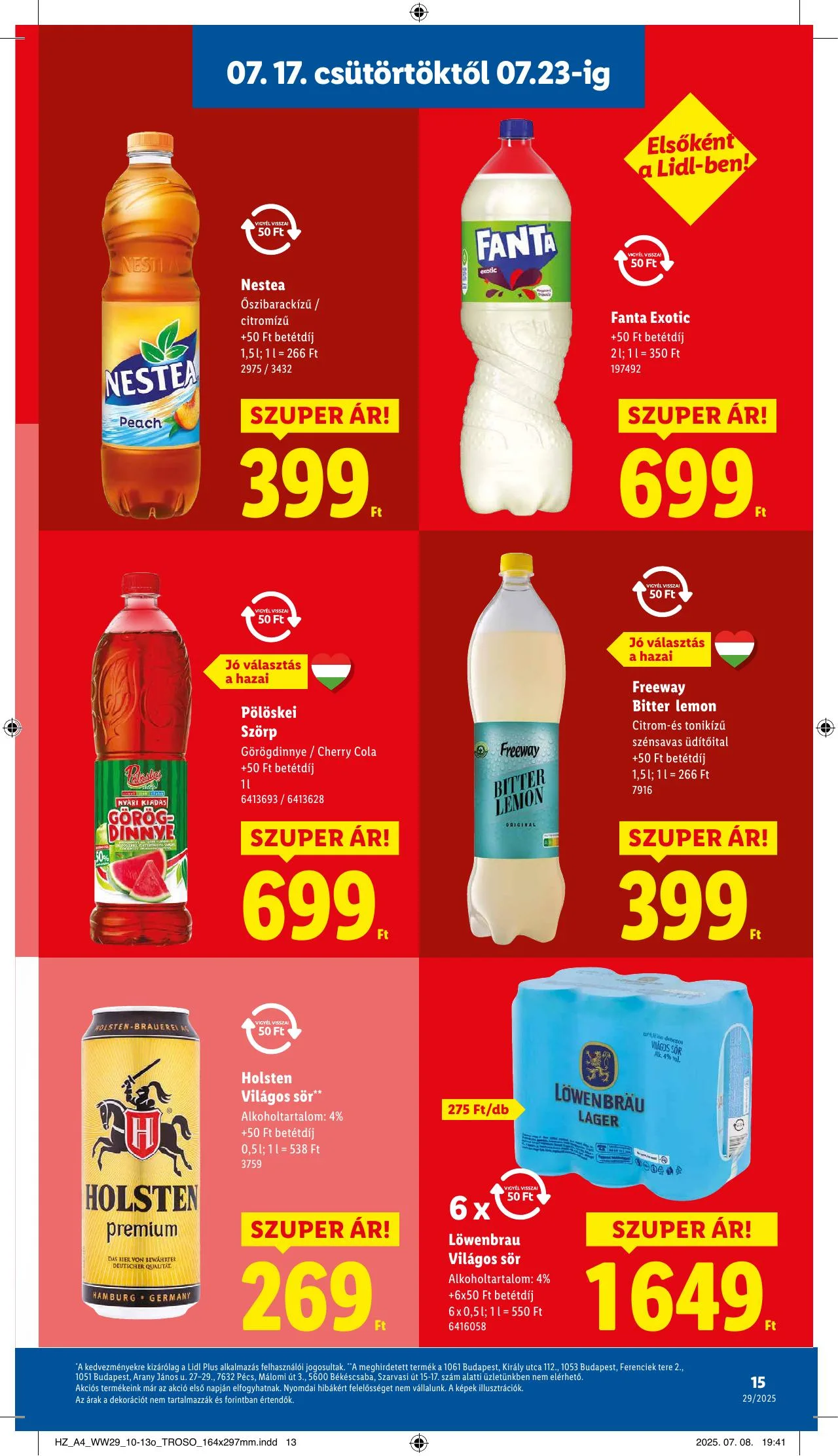 Lidl akciós újság 07.17–07.23 – 15. oldal
