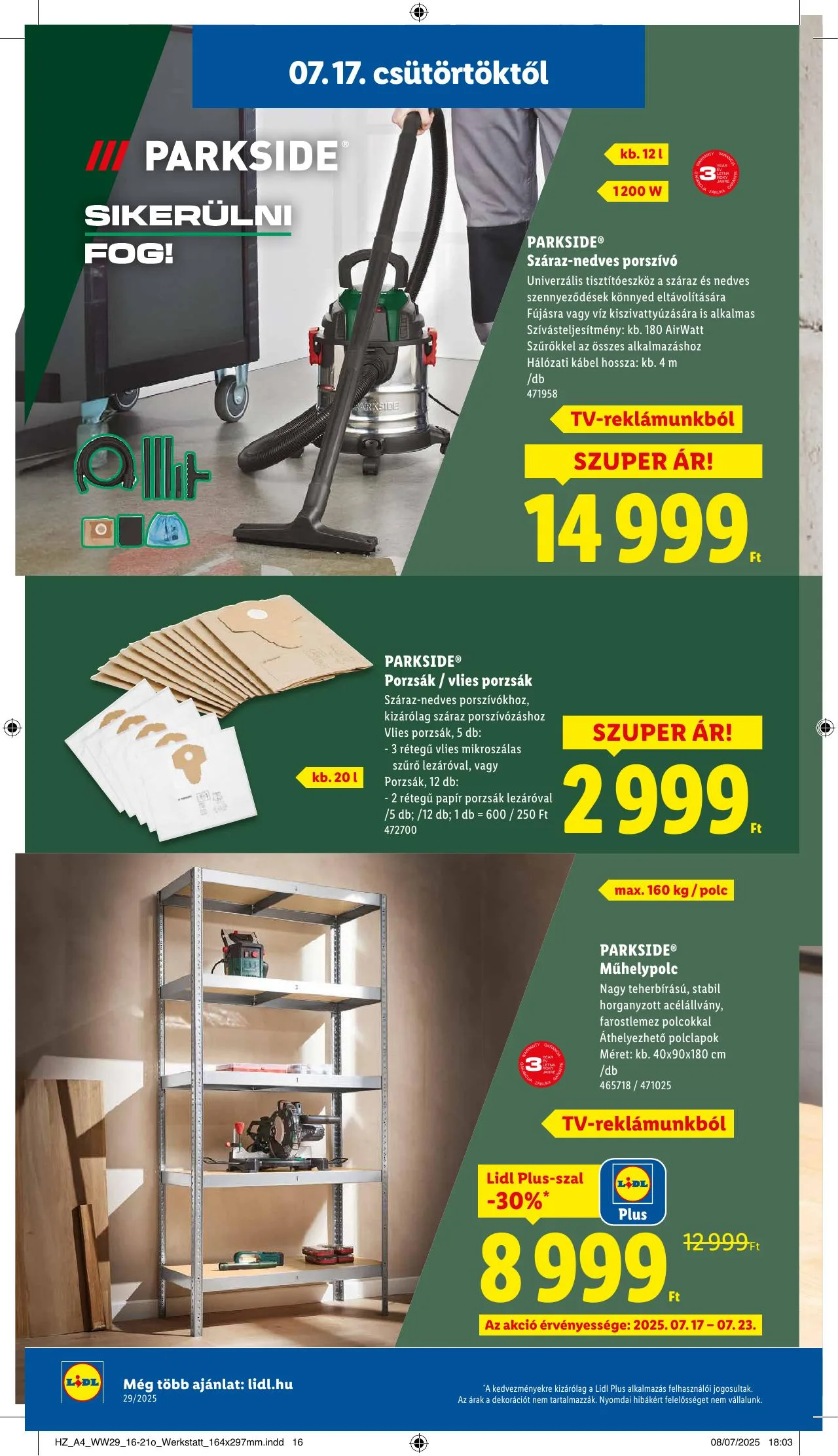 Lidl akciós újság 07.17–07.23 – 30. oldal