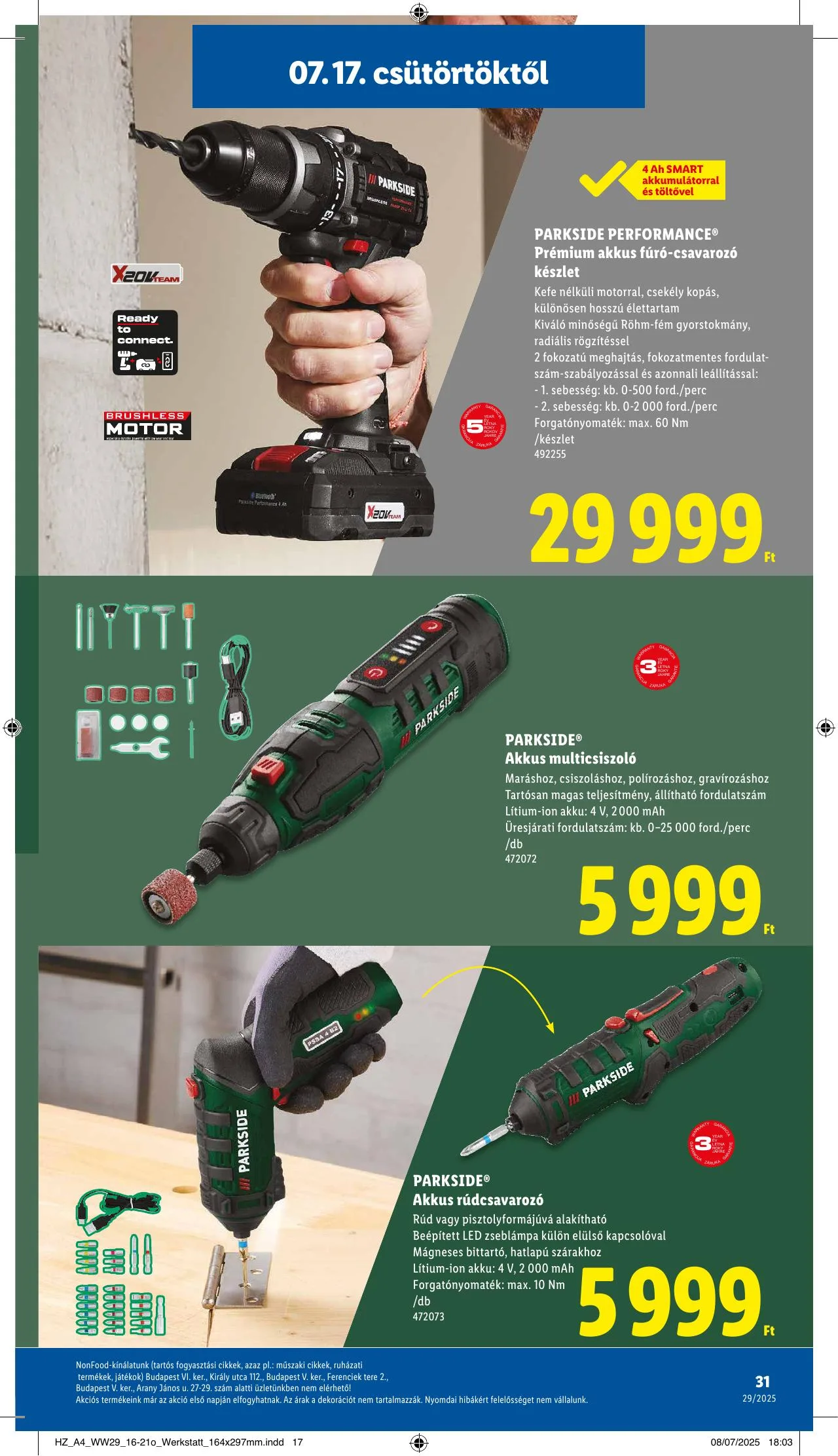 Lidl akciós újság 07.17–07.23 – 31. oldal